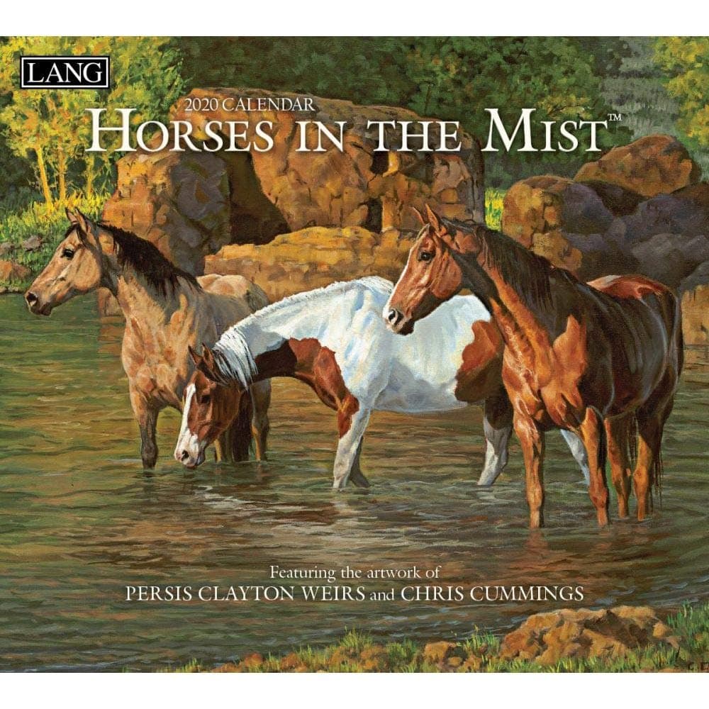 LANG Horses in The Mist 2020 Wall Calendar (20991001917)