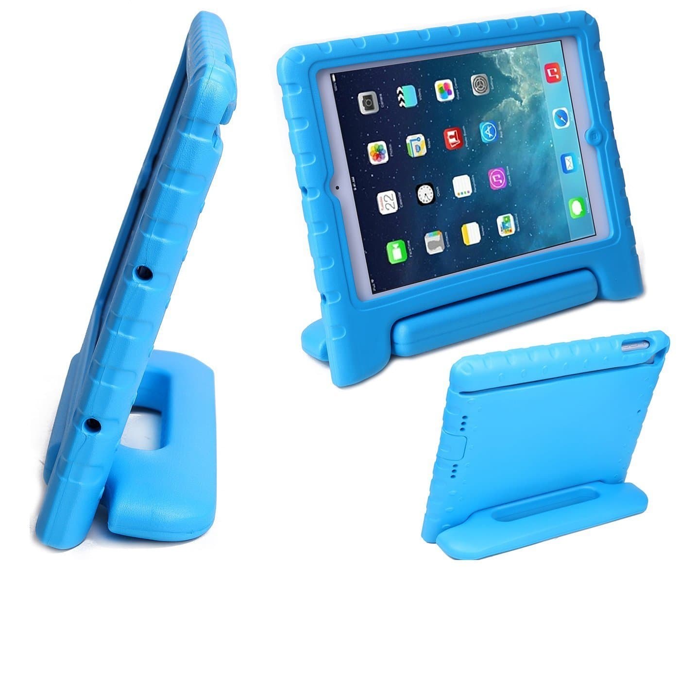 Dealtronix [TM] Kids Friendly iPhone Shock Proof Handle Case for iPad 2 3 4 (Blue)