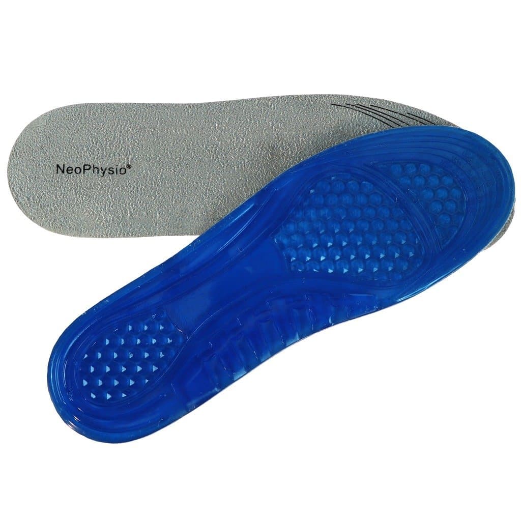 Shock Absorbing Gel Insoles for Shoes & Boots. Great for Heel Pain, Plantar Fasciitis, Arthritis, Running, Cycling, Sports, Work. Unisex, for Men and Women.