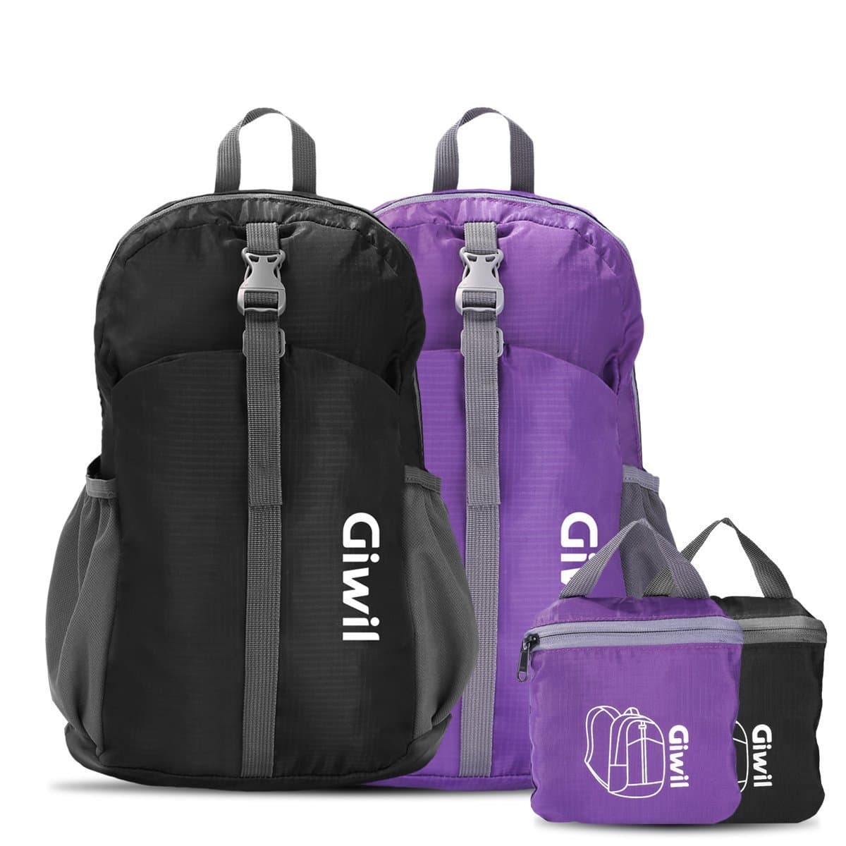 Giwil 20L 30L Ultra Lightweight Packable Backpack Hiking Daypack for Men and Women/ Handy Foldable Camping Outdoor Travel Cycling School Air Travelling Carry on Backpacking for Men and Women