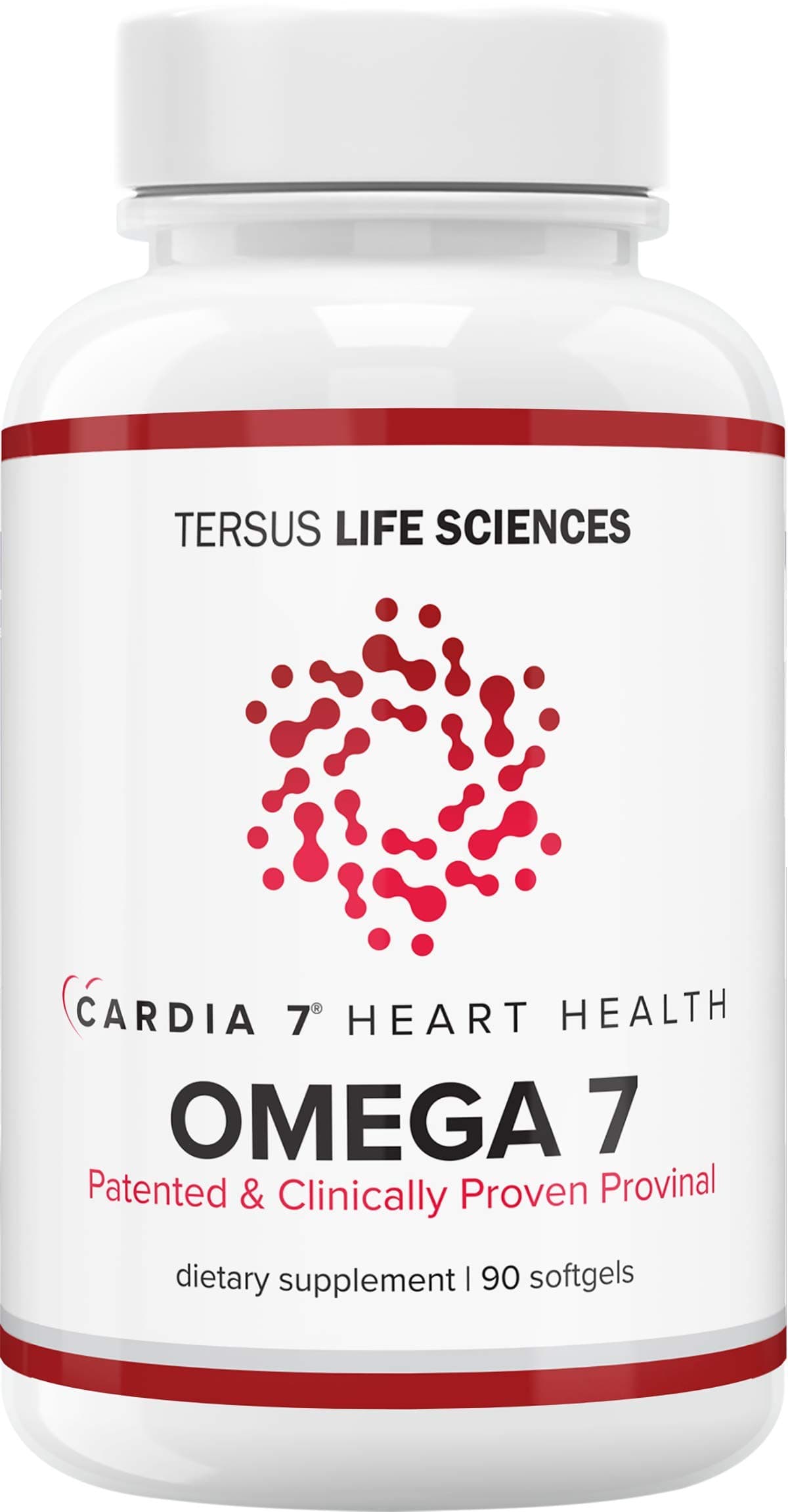 Heart Health Omega 7 - Containing Patented Provinal Purified Omega 7 Fatty Acids - No Fish Smell or Burp-Back - 90ct Soft Gels
