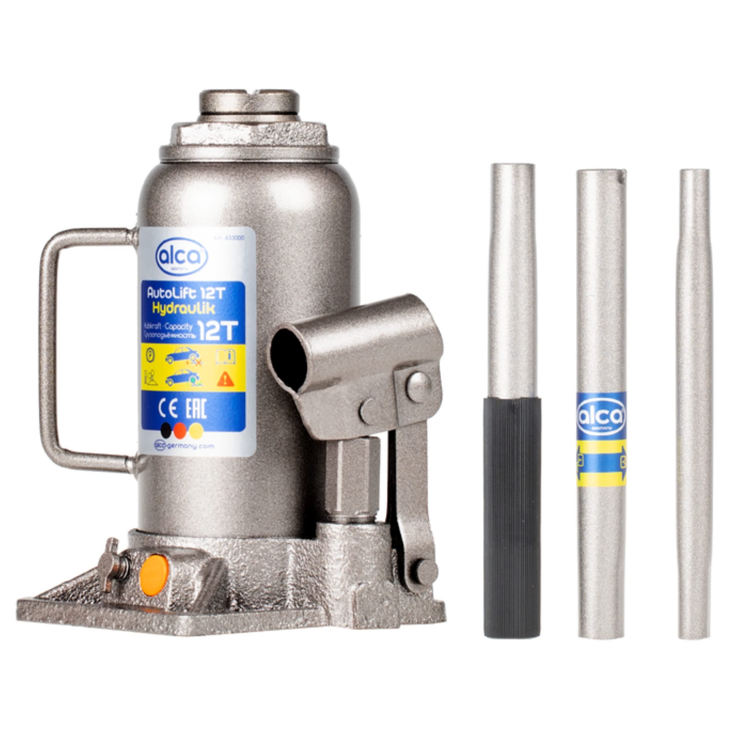 Alca Germany 12 tonne Hydraulic Car Bottle Jack Lifting Stand Van Boat Caravan A433000