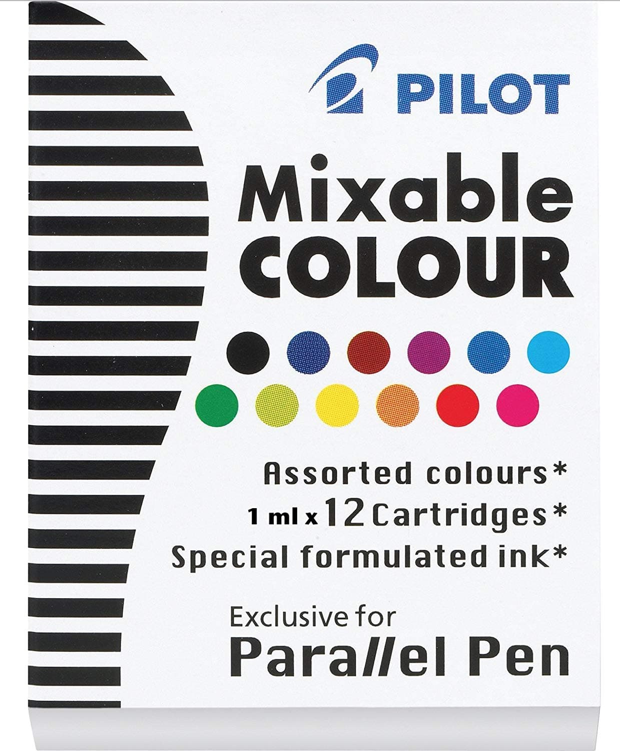 Pilot パラレルペンインク レフィル カリグラフィーペン用 Pack of 12