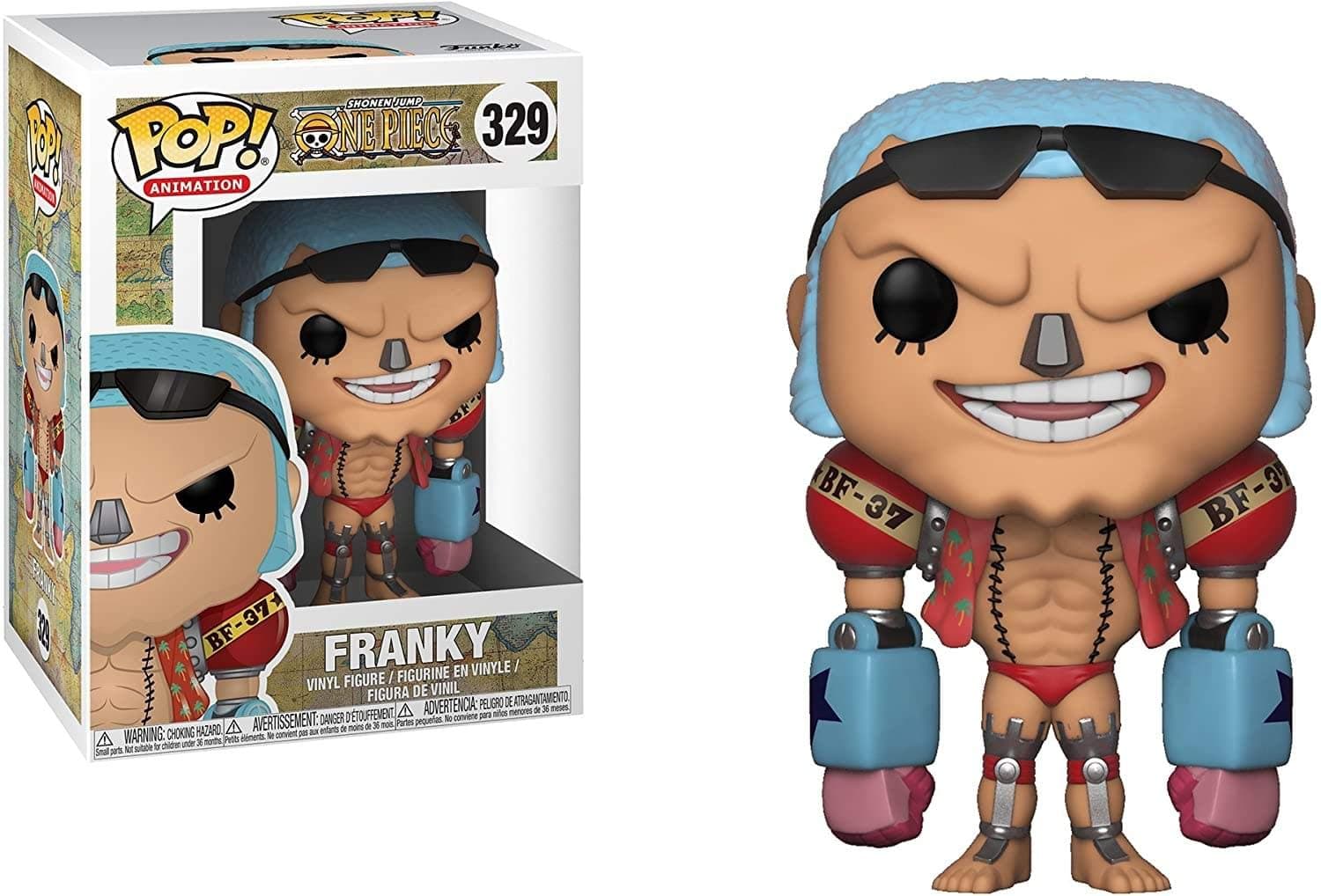 POP! Animation Shonen Jump One Piece Franky - Collectable Vinyl Figure - Gift Idea - Official Merchandise - Toys for Kids & Adults - Anime Fans - Model Figure for Collectors and Display