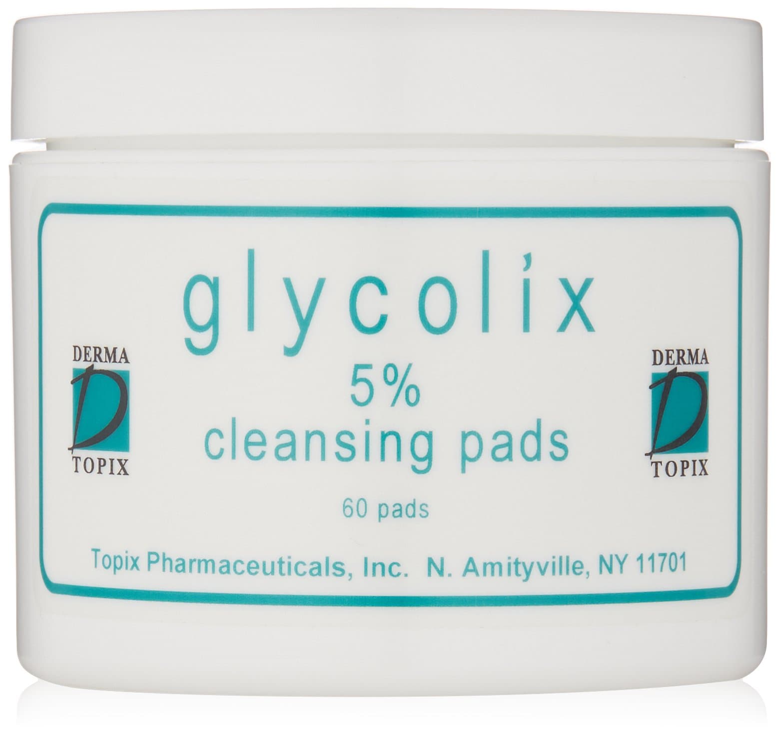 Glycolix 5% Glycolic Acid Cleansing Pads, 60 Count