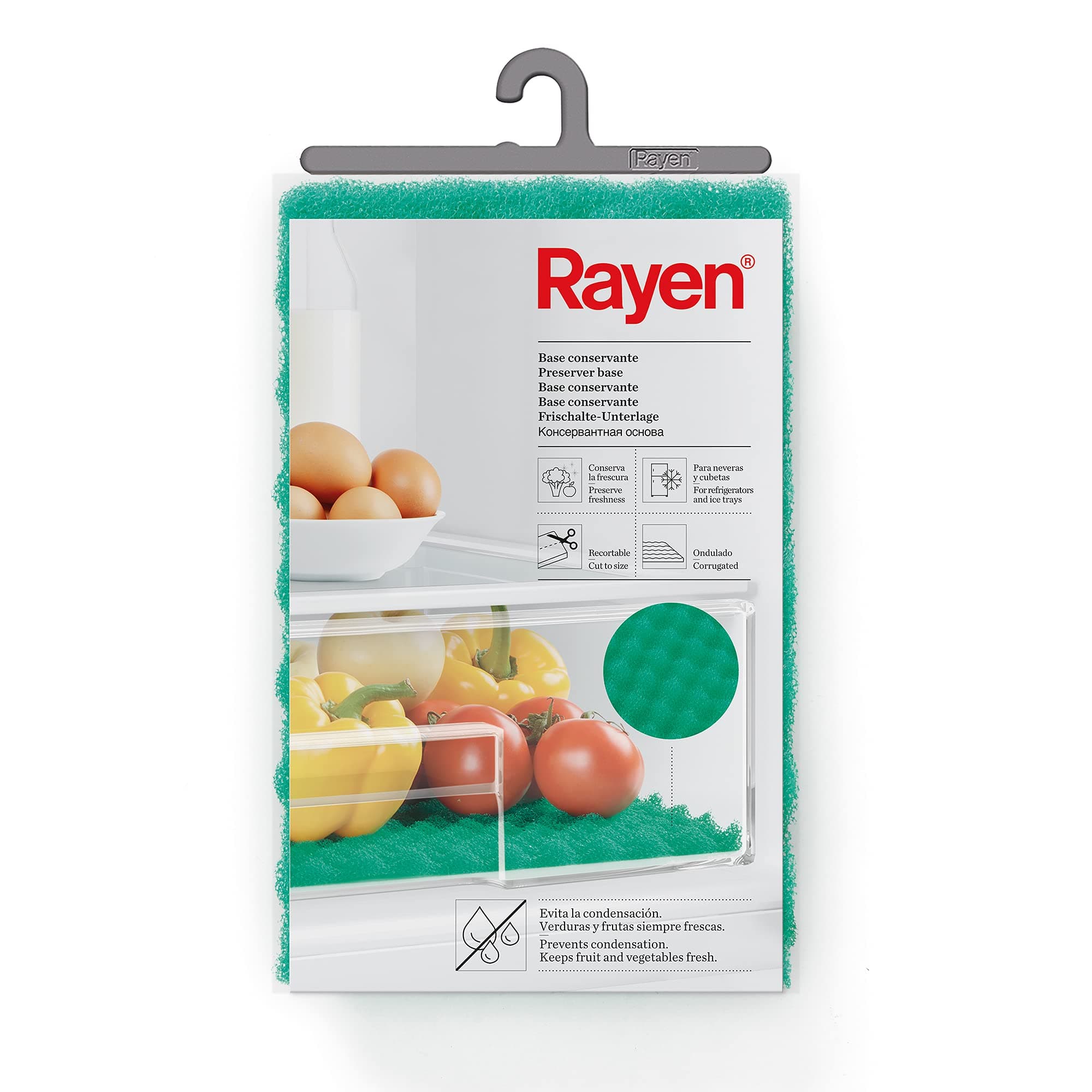 Rayen 6313.50 Refrigerator Drawer Mat, Green, 47 x 30 cm