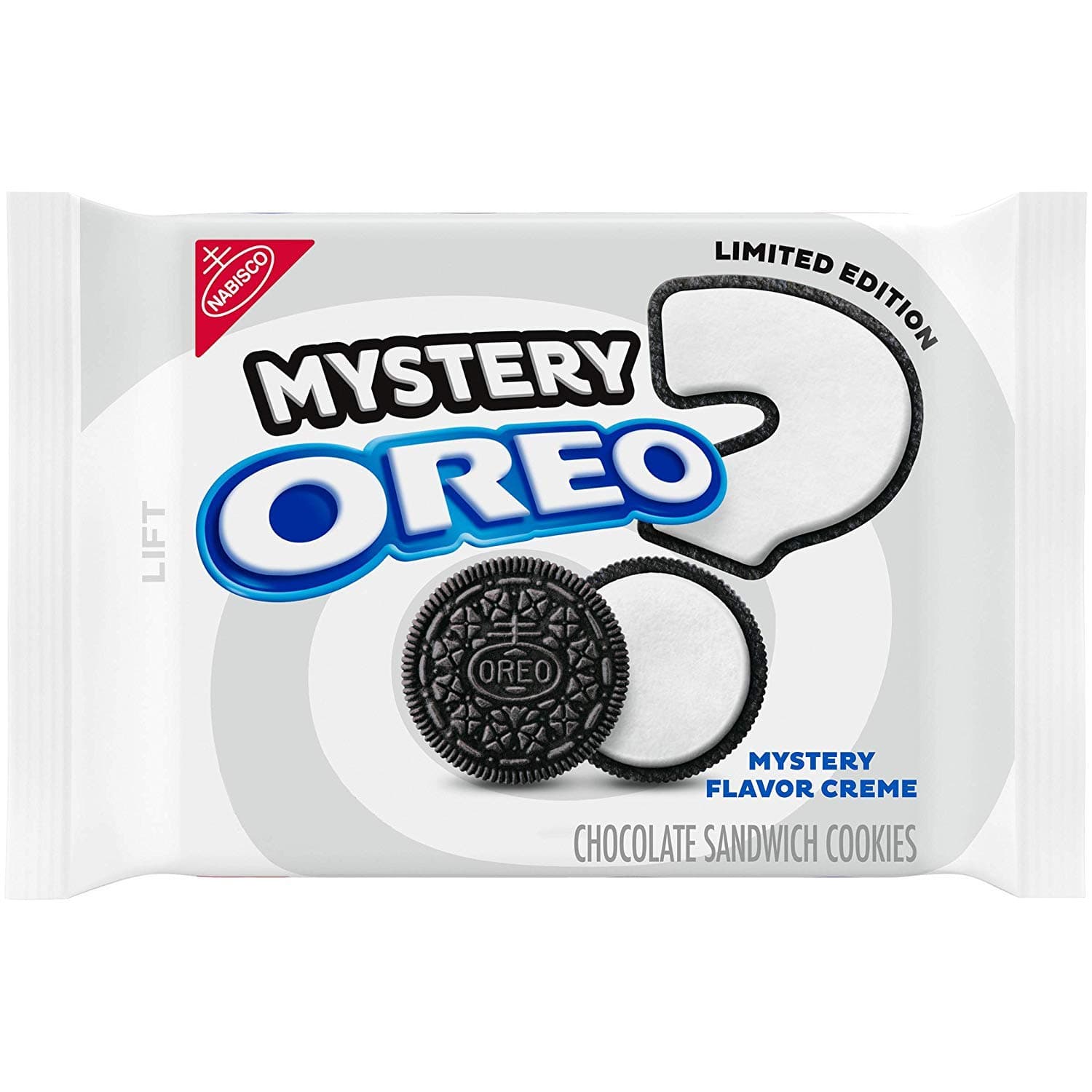 OREO Chocolate Sandwich Cookies, Limited Edition Mystery Flavor Creme, 2 Resealable Packs (12.2 oz)