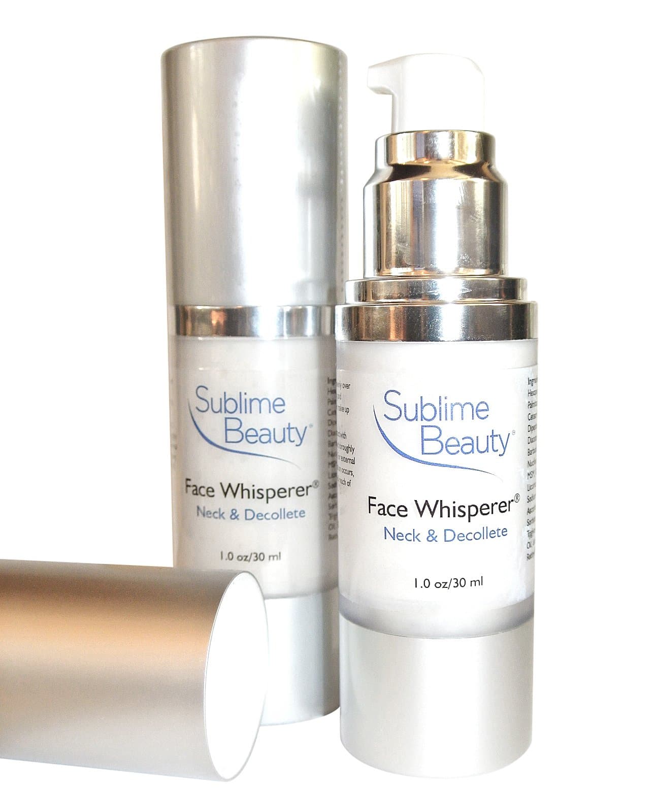 Sublime Beauty Face Whisperer Neck and Decollete Cream with Argireline, 1 oz.