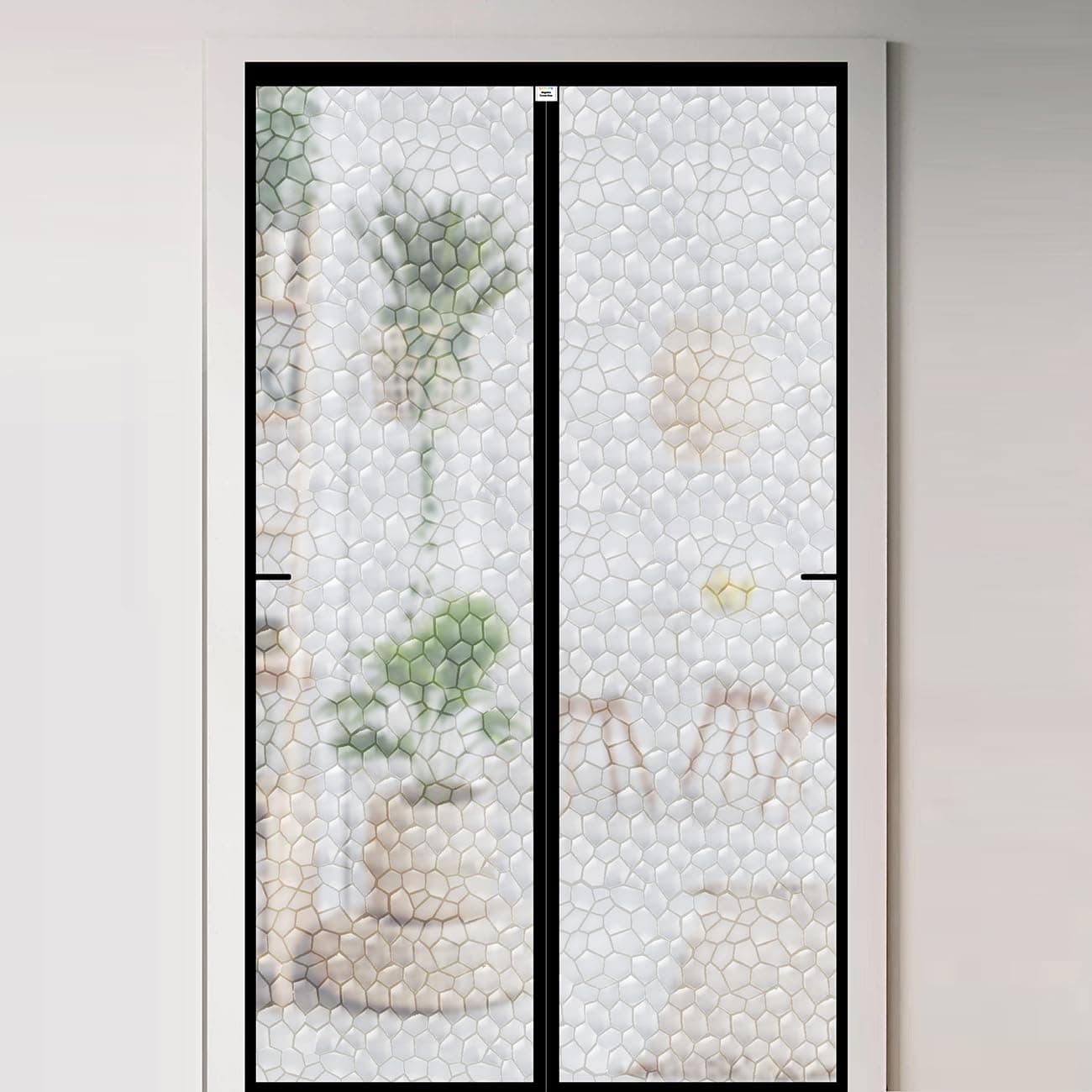 Magnetic Thermal Insulated Door Curtain 34 x 82 inch, Transparent Door Cover, Keep Warm in Winter Cool in Summer, Self Sealing, Pet and Kid Friendly