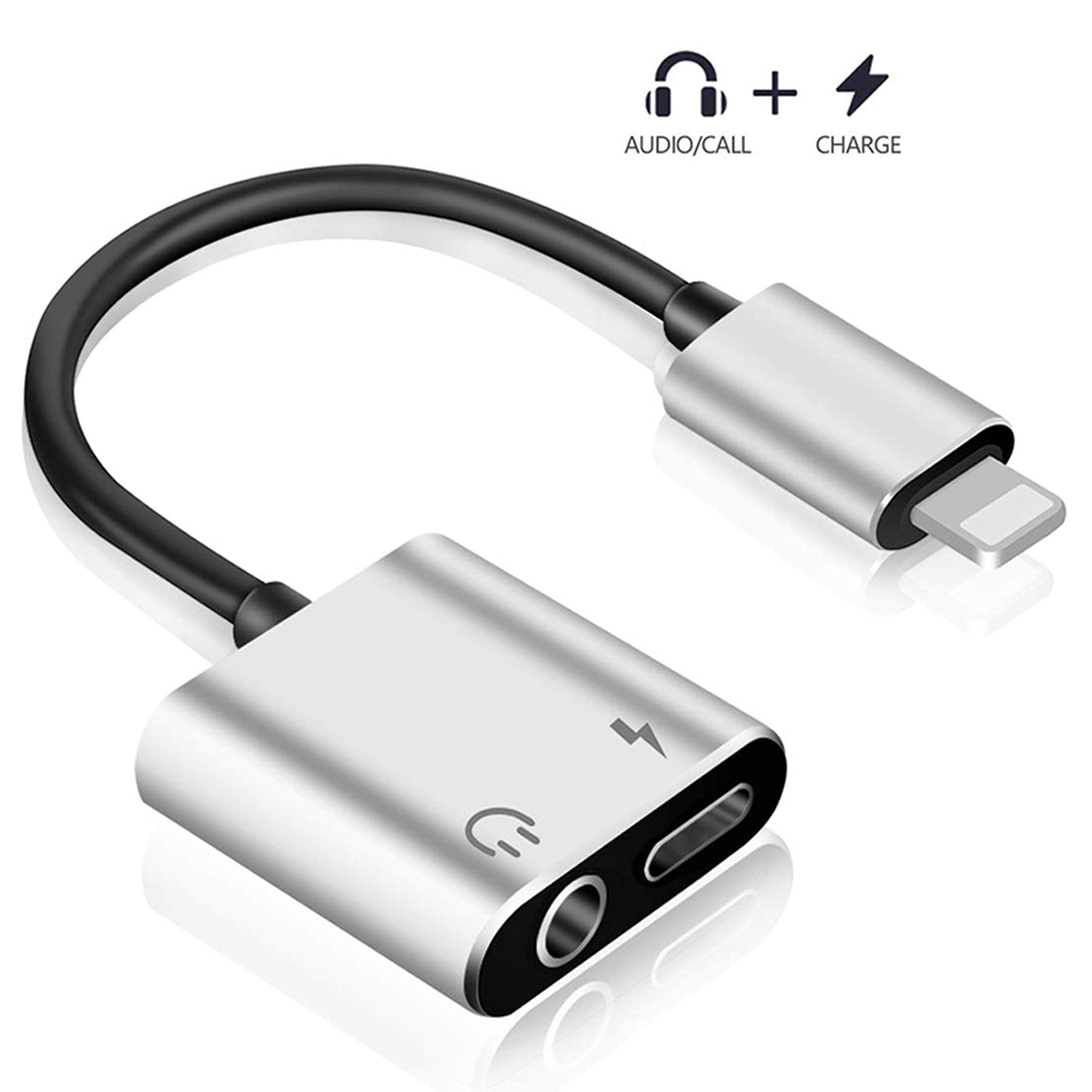 Headphone Adapter Jack 3.5mm Charging Car Charger