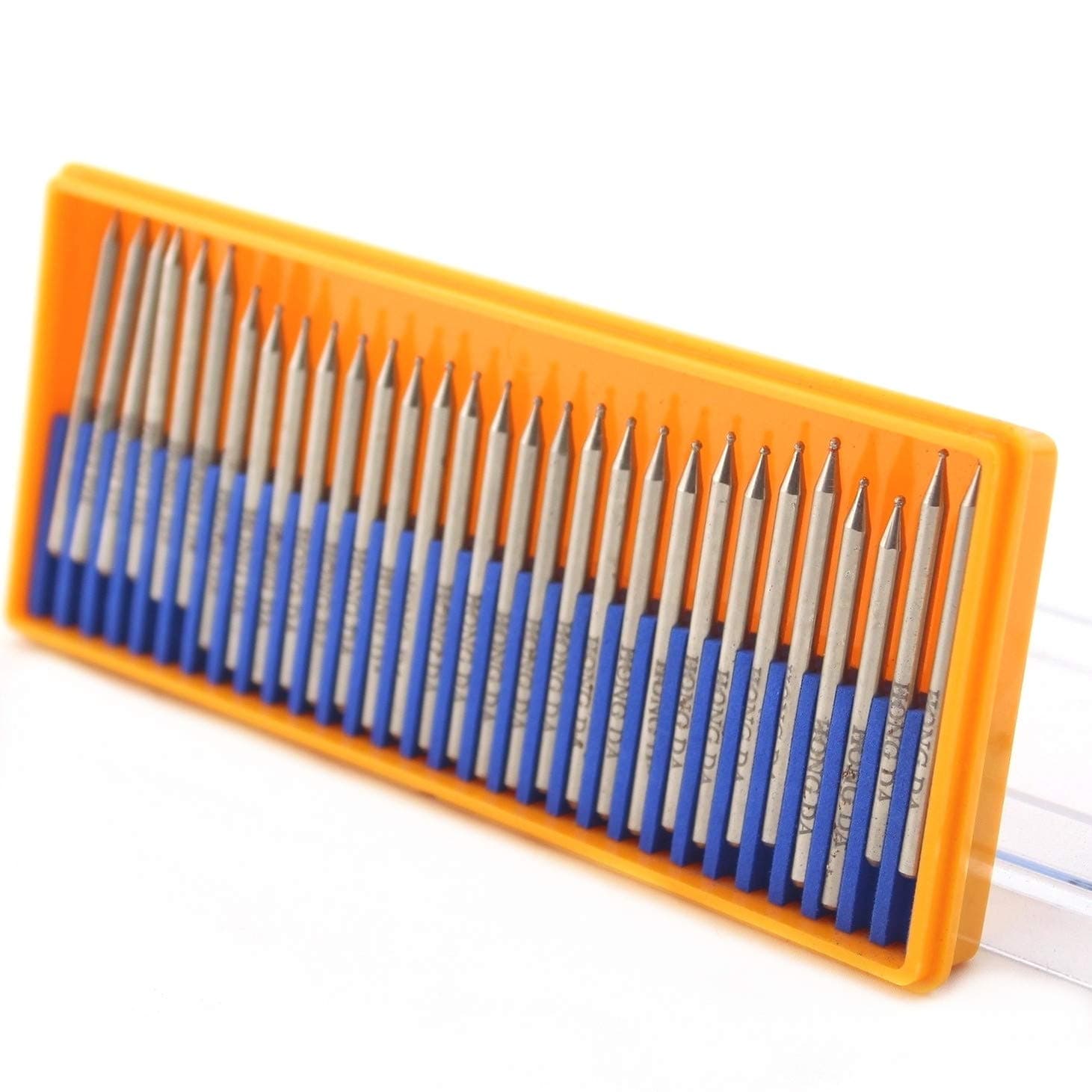 JINGLING ダイヤモンド研削ビット 1mm 球面ヘッド カービングボール バー 30個入り