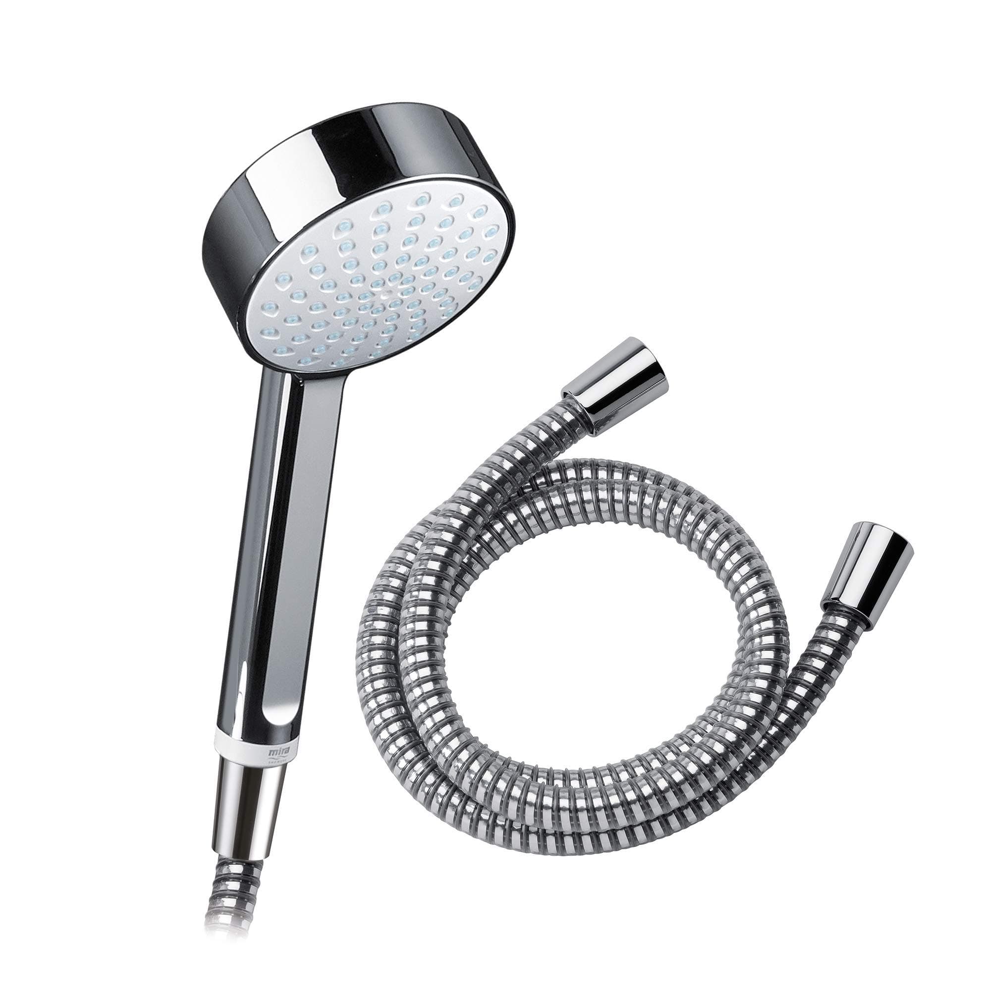 MiraResponse 1.25m Shower Hose and 9cm Beat Handset