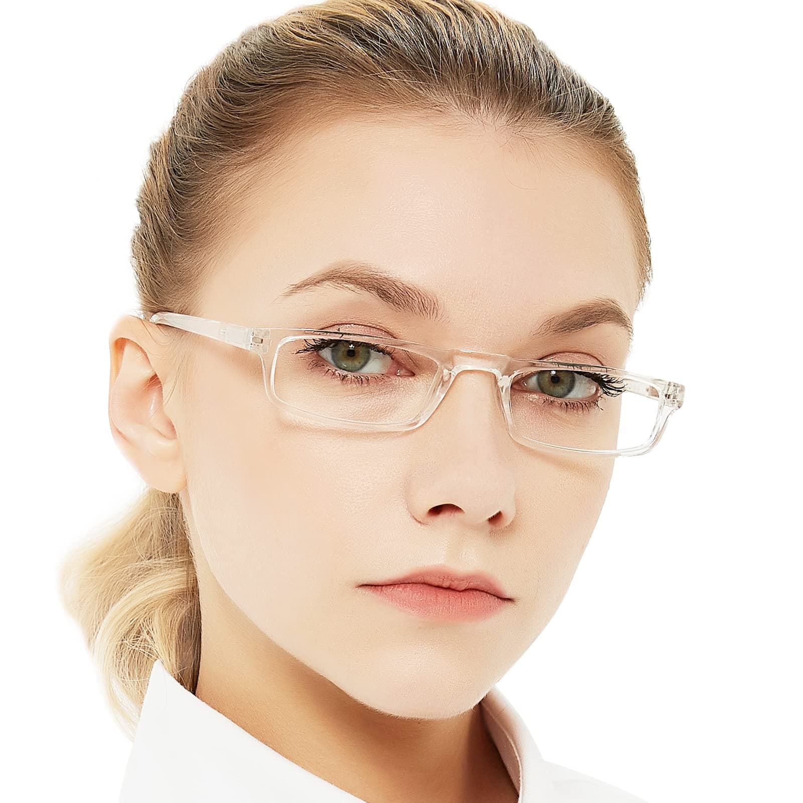 OCCI CHIARI Women's Reading Glasses Designer Reader 4.0 Transparent(1.0 1.25 1.5 1.75 2.0 2.25 2.75 3.0 3.5 4.0 5.0 6.0)