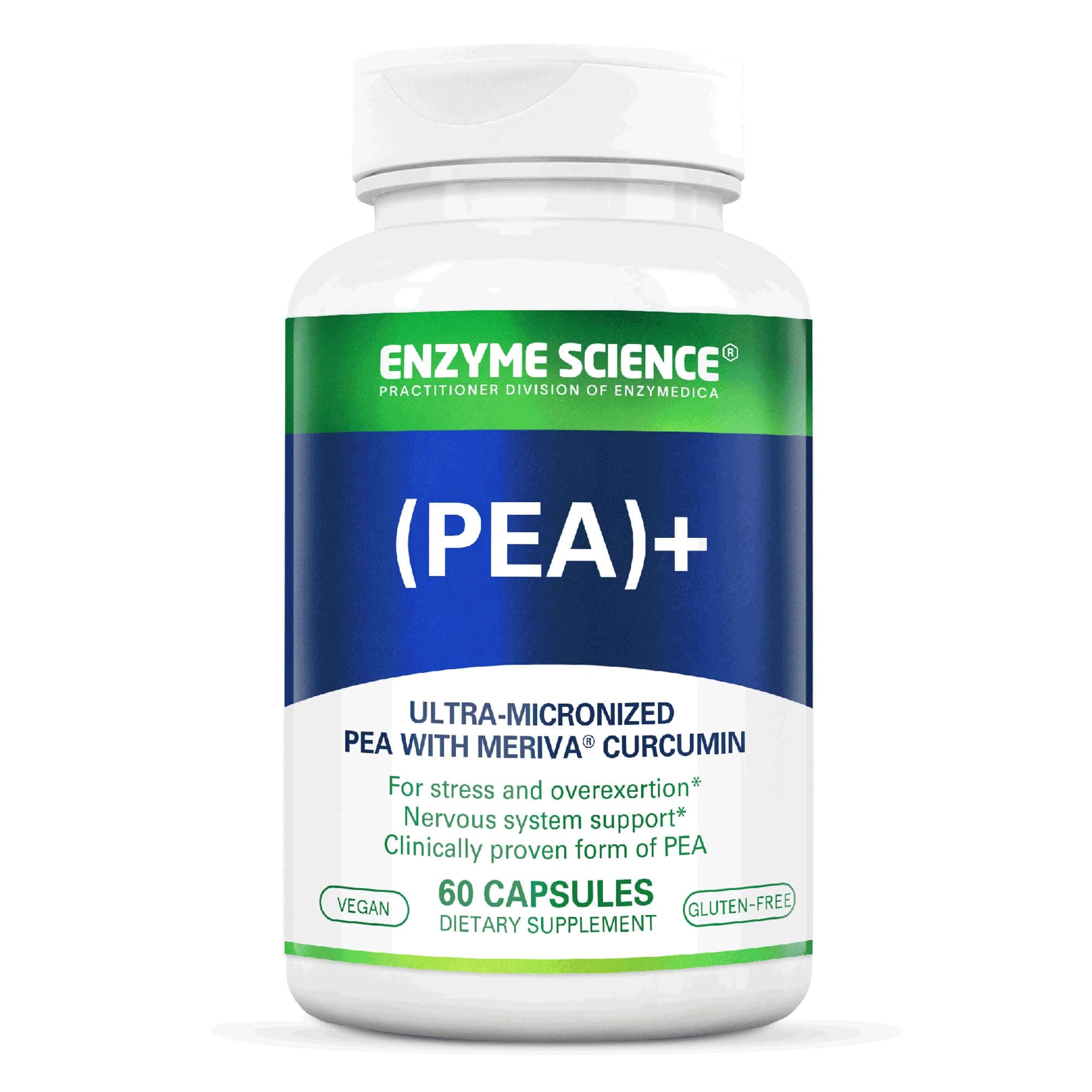 Enzyme Science Pea + Turmeric Curcumin Supplement for Physiological Support Helps Support Nervous, Immune, & Muscular Systems - 60 Capsules