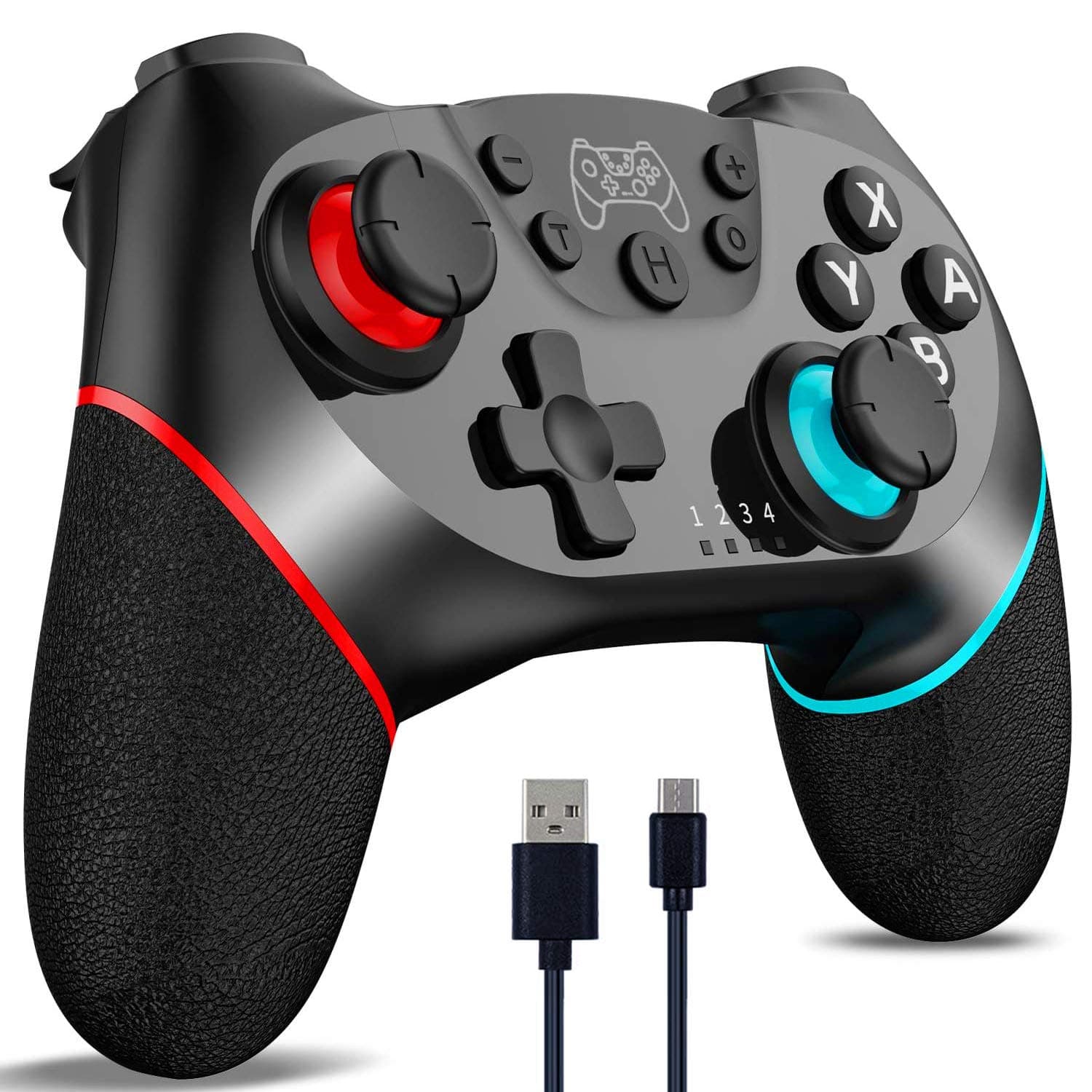 CuleedTec Wireless Controller Compatible with Switch, PRO Wireless Controller Switch, Joystick Switch Controller with Turbo/6-Axis Gyro/Dual Shock/Home Wake Up Functions