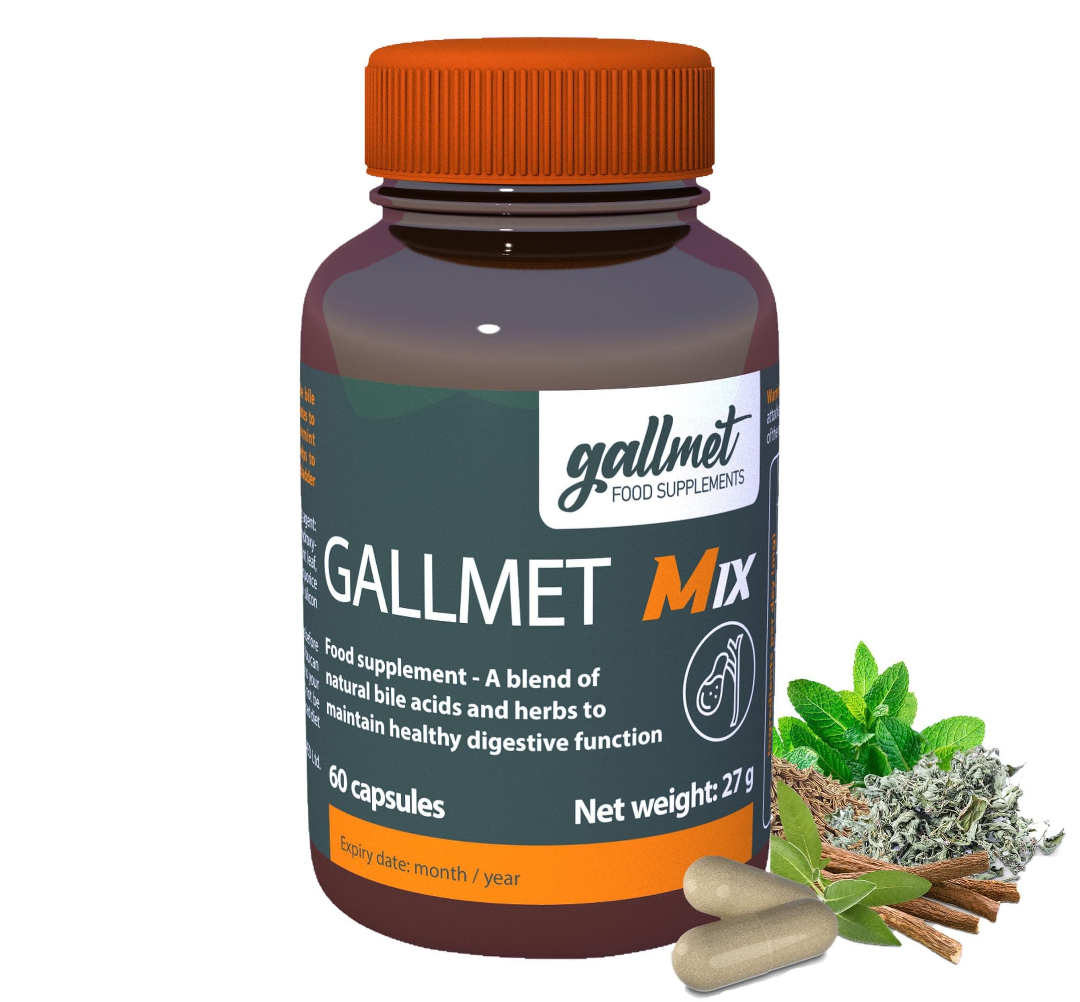 M 60 capsules - A blend of natural bile acids and herbs to maintain healthy digestive function