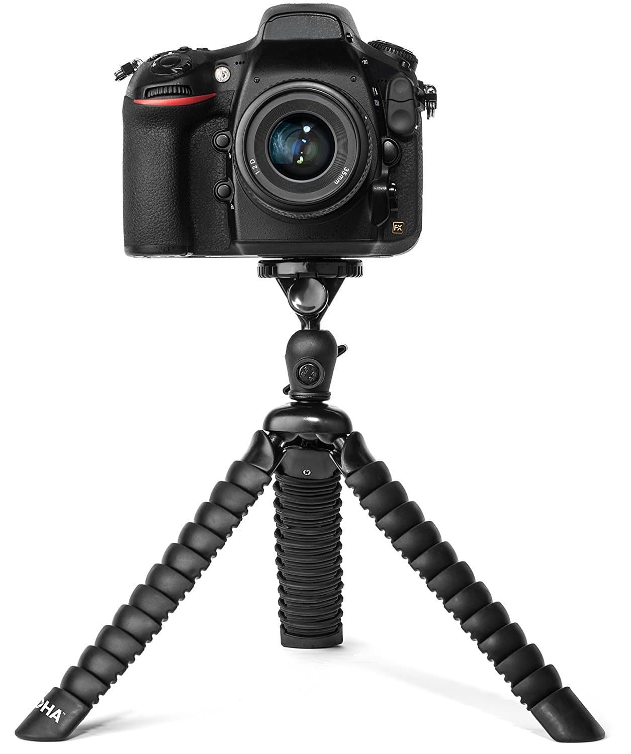 LOHA Flexible Tripod for DSLR, Mirrorless, and SLR Cameras by LOHA, Extra Large Size Supports Many Camera Types with Zoom or Telephoto Lens, Ball Head and Level Bundle for framing the perfect shot