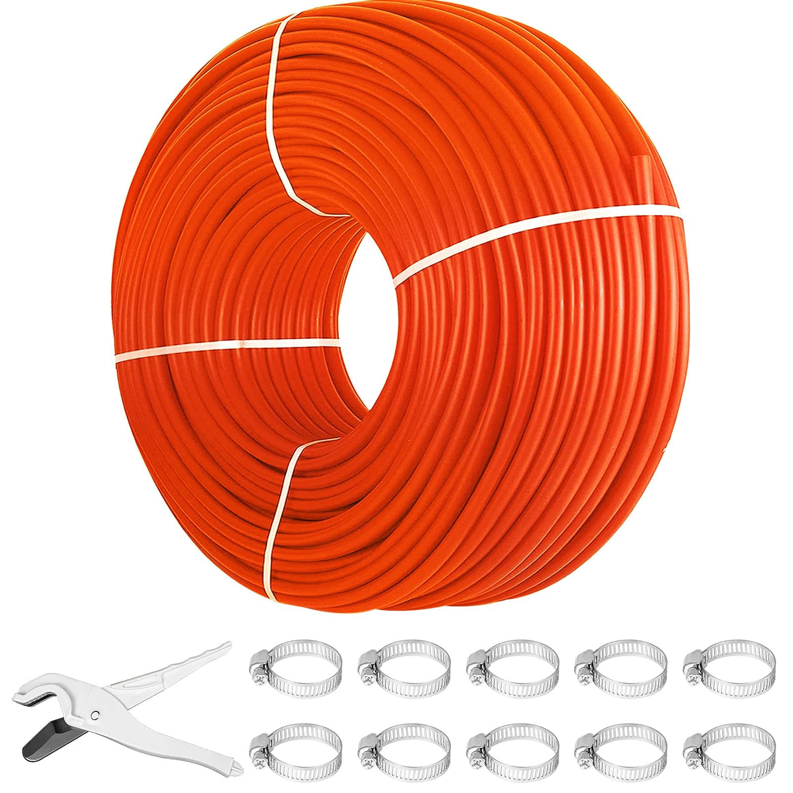 Happybuy 1000Ft PEX Tubing Pipe 1/2" PEX Tubing Oxygen Barrier Radiant Floor PEX Pipe Radiant Heat Floor Heating Plumbing Cold and Hot Water Tubing