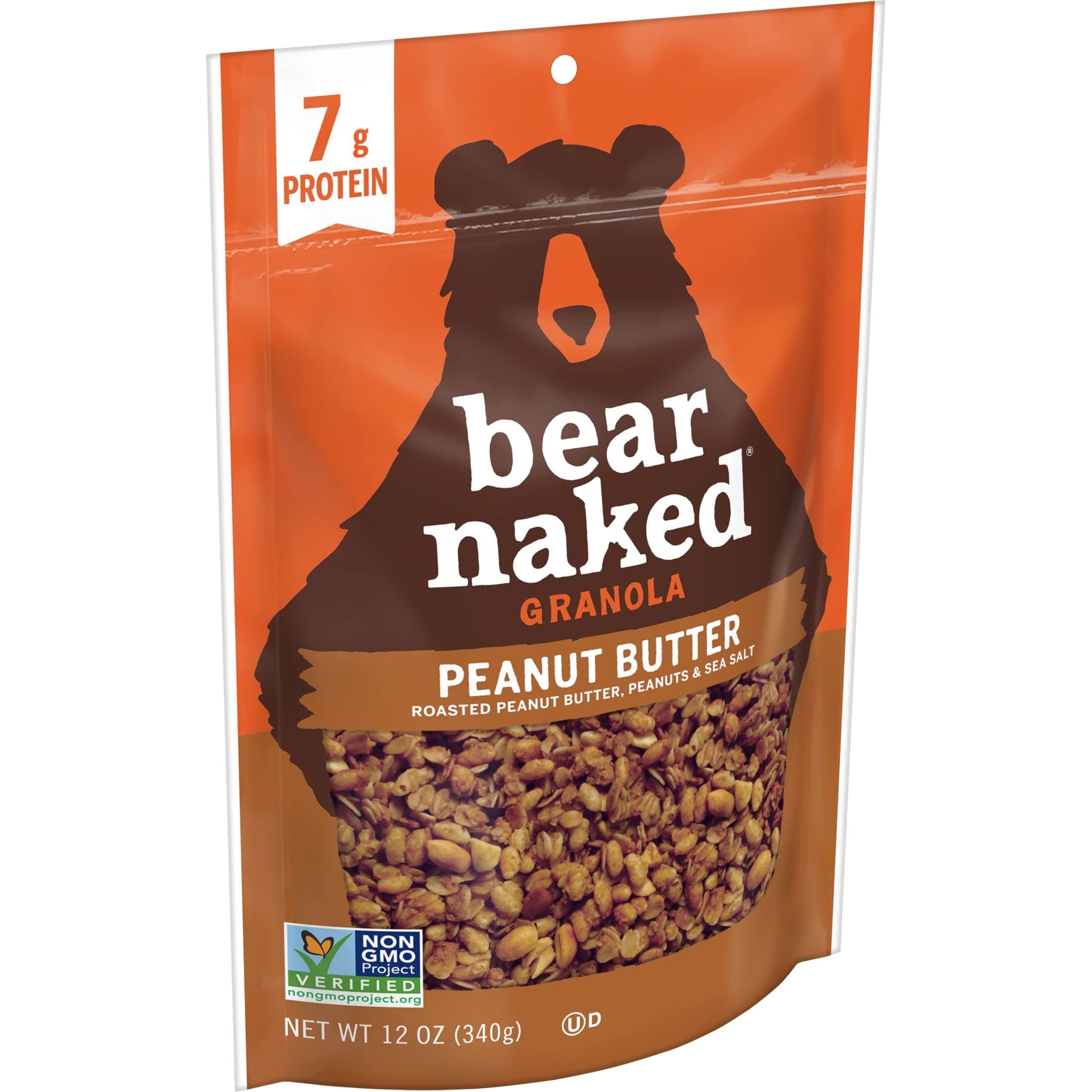 Bear Naked Granola, Breakfast Snacks, Peanut Butter, 12oz Bag (1 Bag)