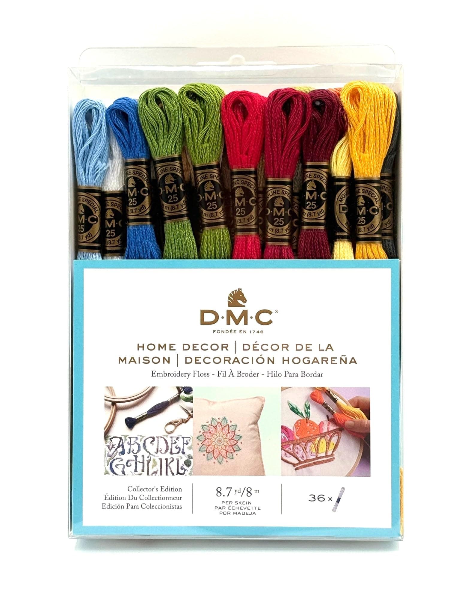 117F25HDC Embroidery Floss Pack 8.7yd, Home Decor 36/Pkg