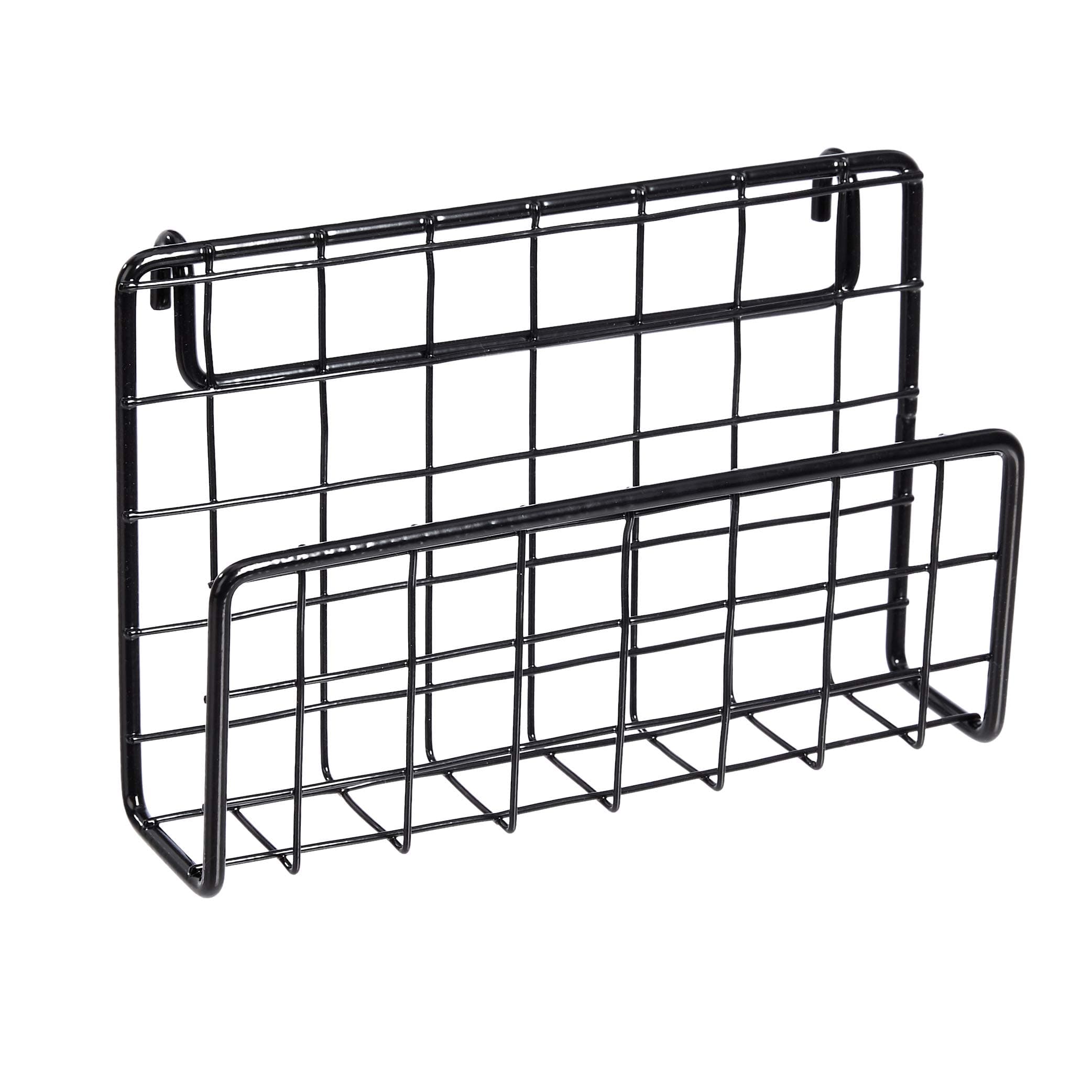 Amazon Basics Letter Sorter for Wall Grid Panel, Black