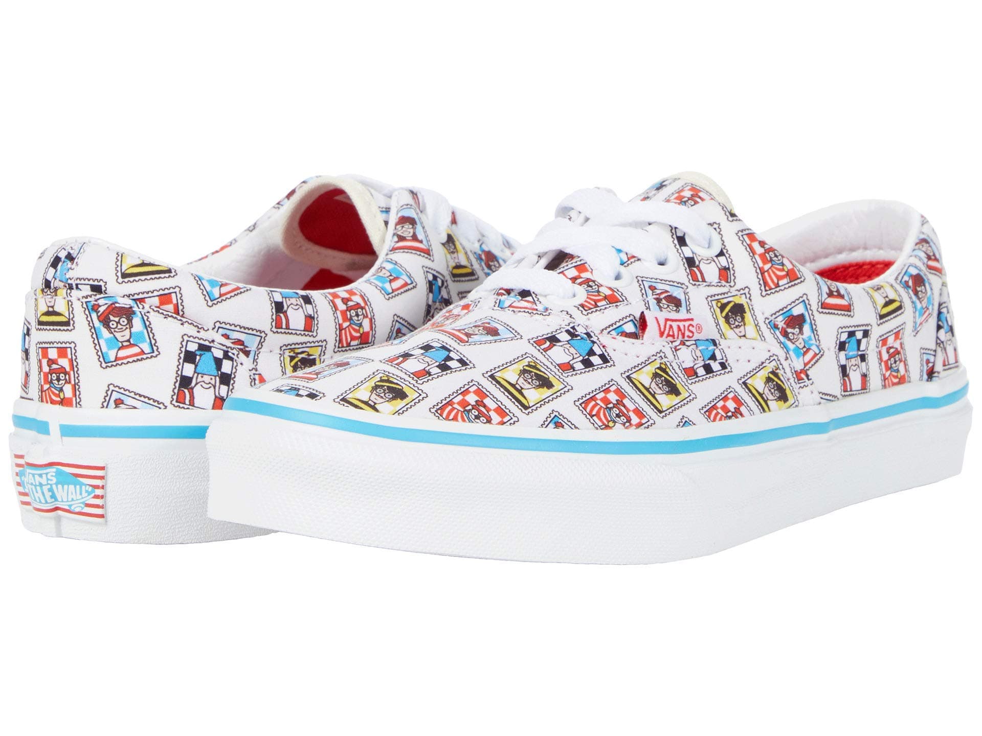 Vans Kids Era, (Where's Waldo?) Postage, Size 2.5 Little Kid