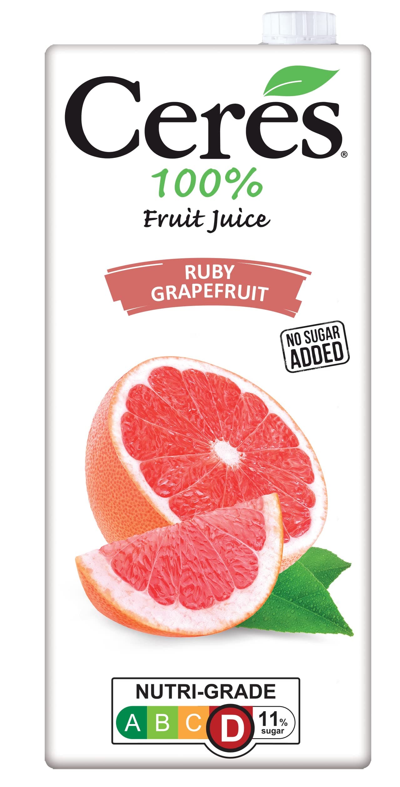 Ceres Ruby Grapefruit Fruit Juice No Sugar Added, 33.81 Fl Oz 1000 Ml..