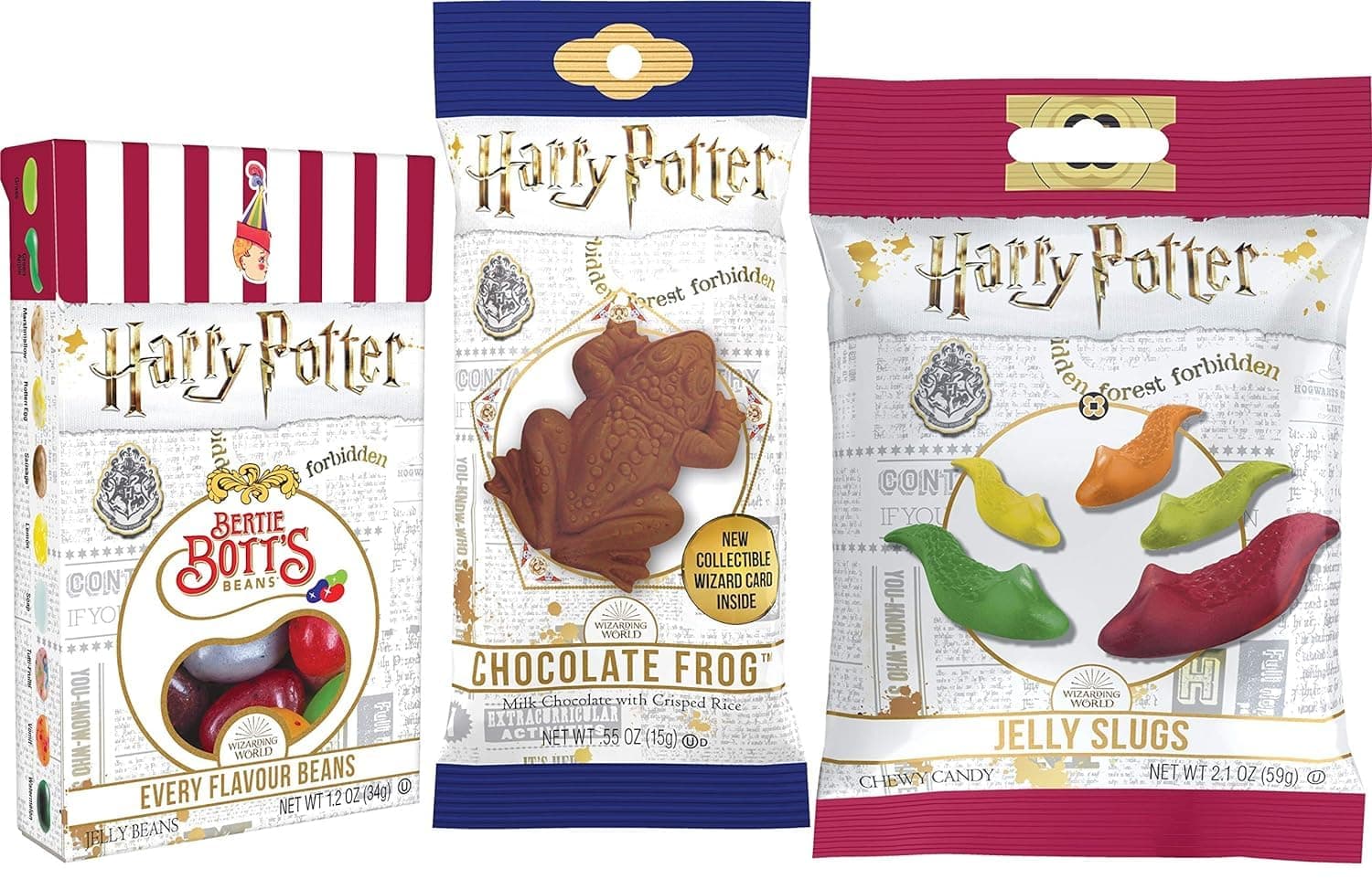 Harry Potter Magical Candy Duo in Sprout Talk’s package – 2 Sets of Slugs, Every Flavour Beans & Chocolate Frog (Bundle of 6 Items)