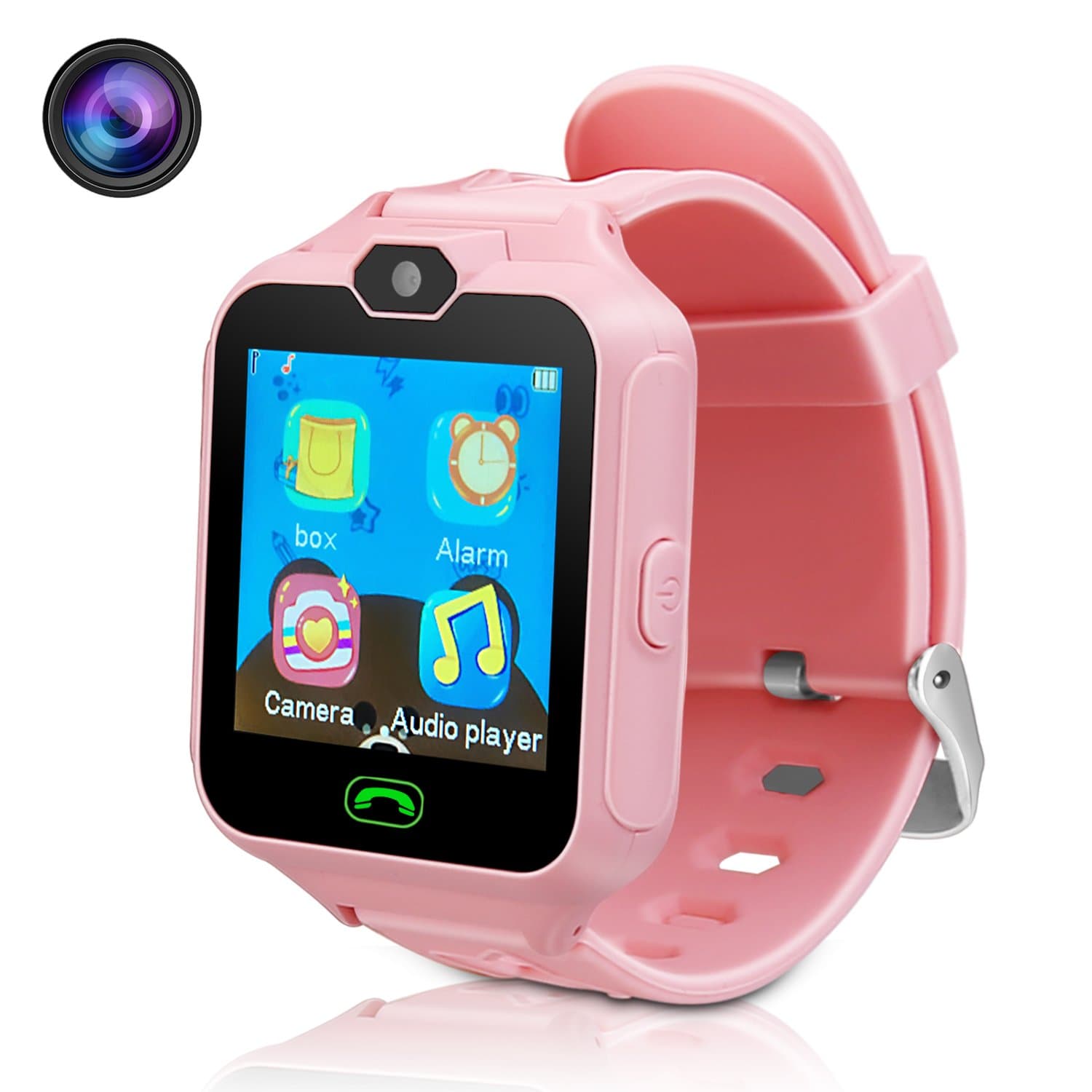 DUIWOIM Kids Smart Watch Phone Watch for Kids Smartwatch Camera Games Touch Screen Cool Toys Smart Watch Gifts for Girls Boys Children (Pink)