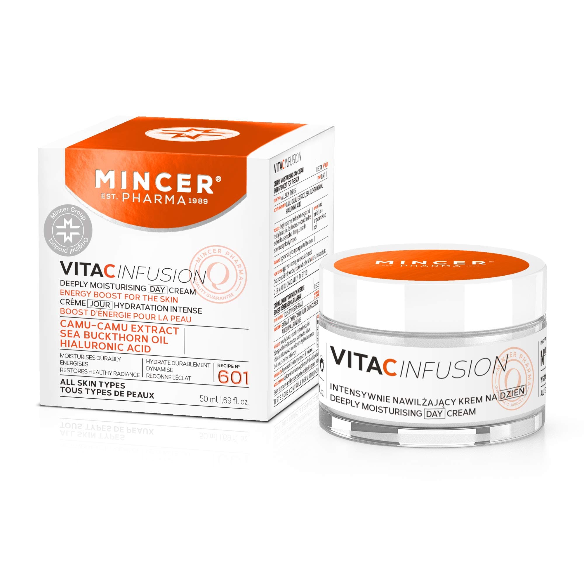 Mincer Pharma Deeply Moisturizing Day Cream Vita C Infusion All Skin Types 50ml