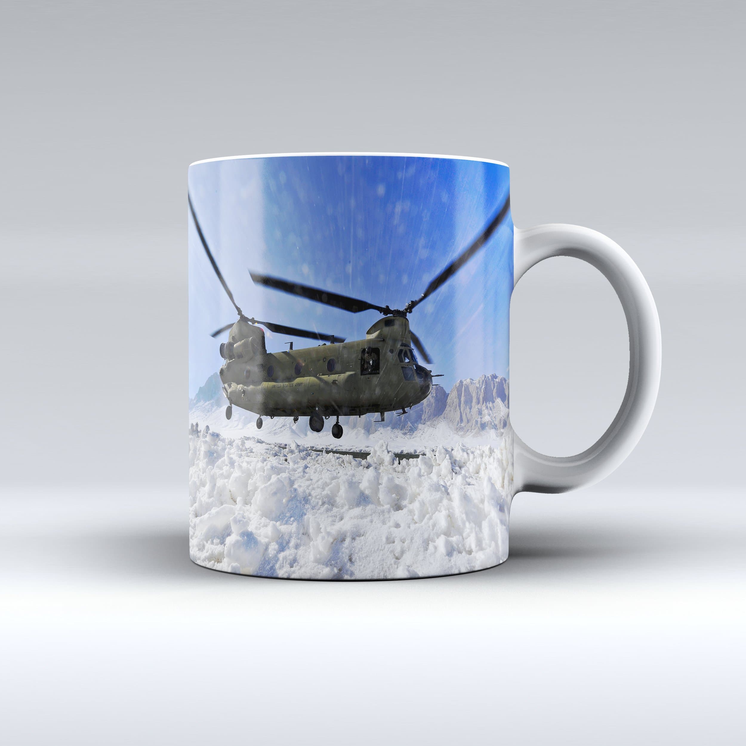 Army Mug CH-47 Chinook Helicopter Army Ceramic Mug 15OZ