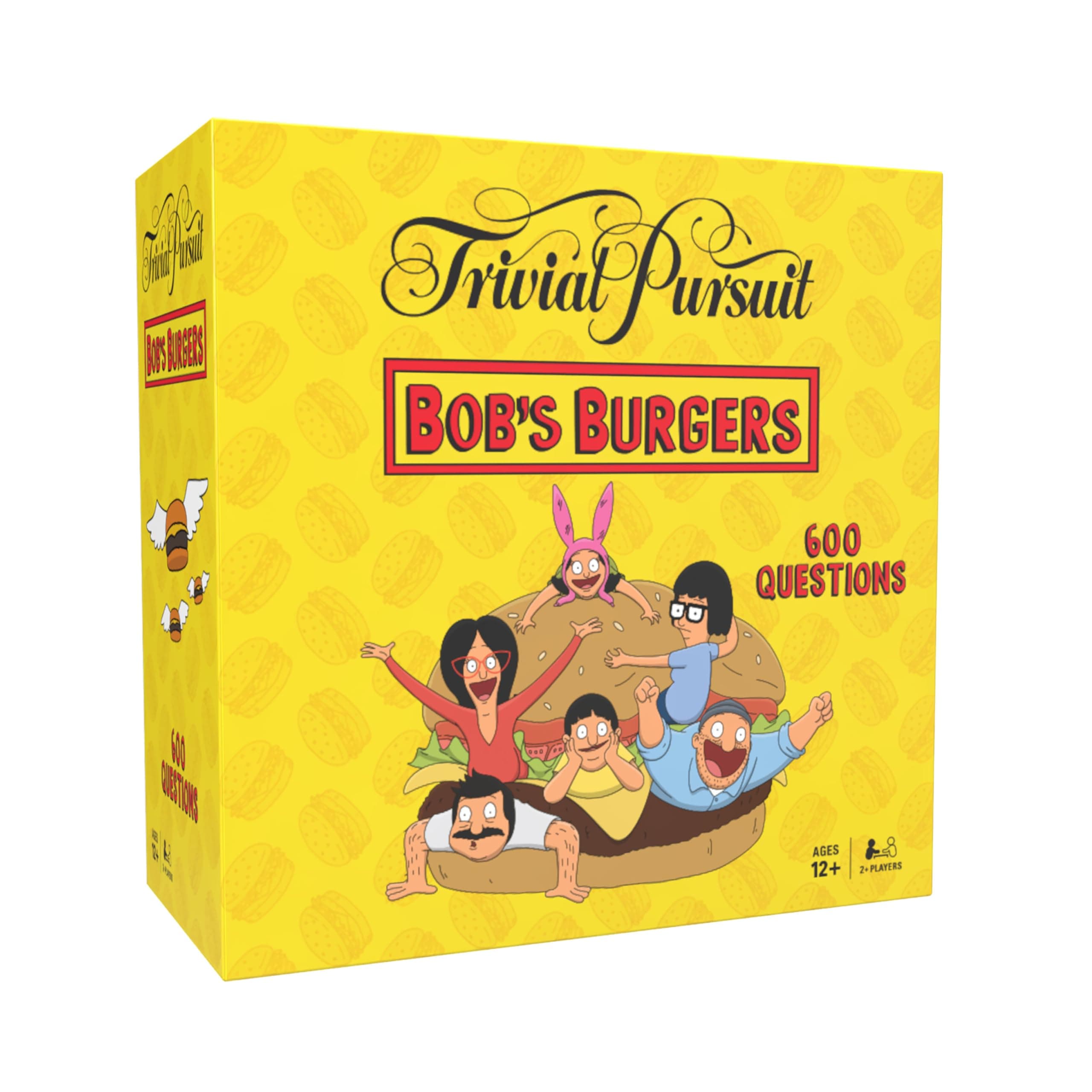 USAOPOLY Trivial Pursuit Bob's Burgers (Quickplay Edition) | Bob's Burgers Trivia Game Questions | 600 Questions & Die in Travel-Sized Container | Officially Licensed