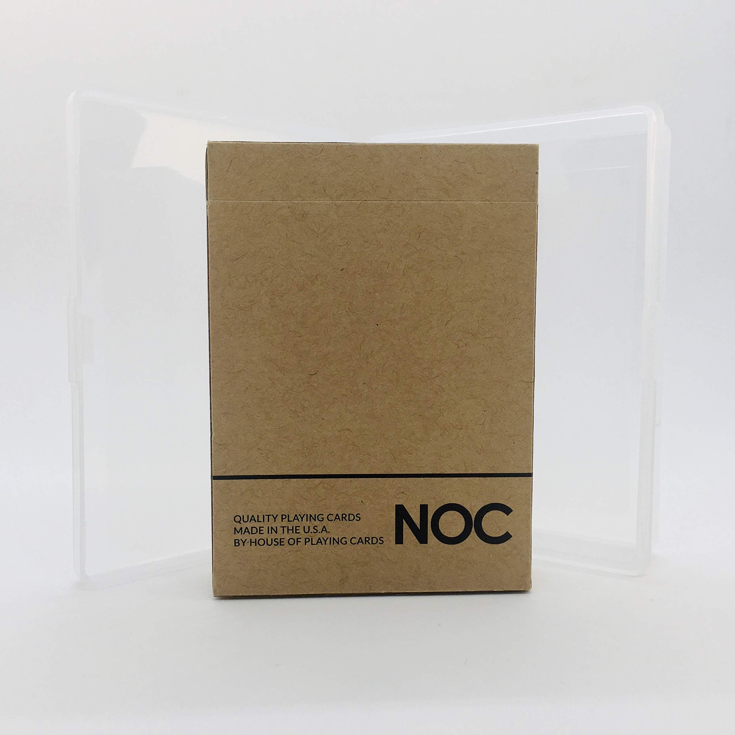 KOOMA NOC on Wood (Brown) Playing Cards Deck & Clear Protective Playing Cards Case