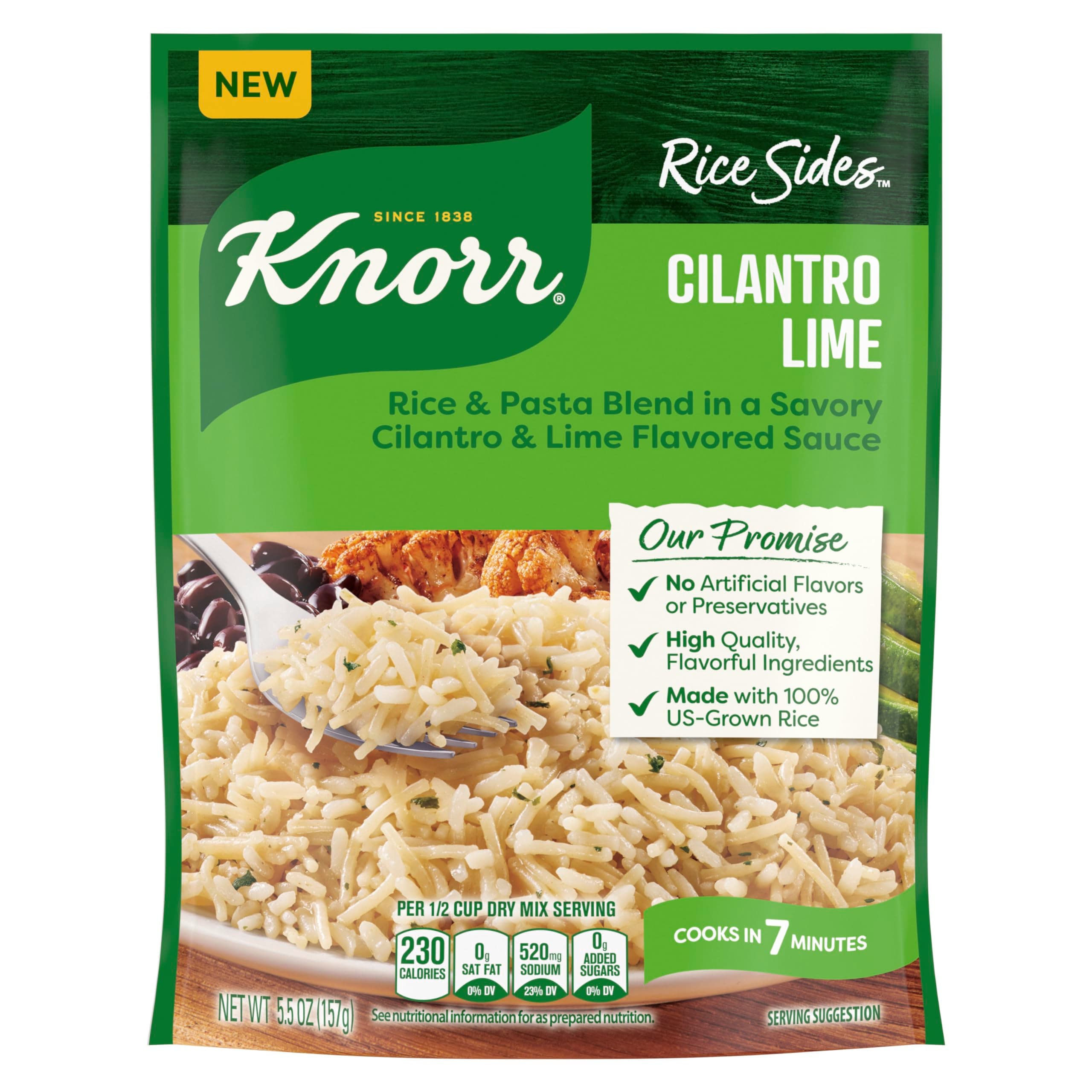 Knorr Cilantro Lime Side Meal Rice Sides Cilantro Lime 5.5 oz