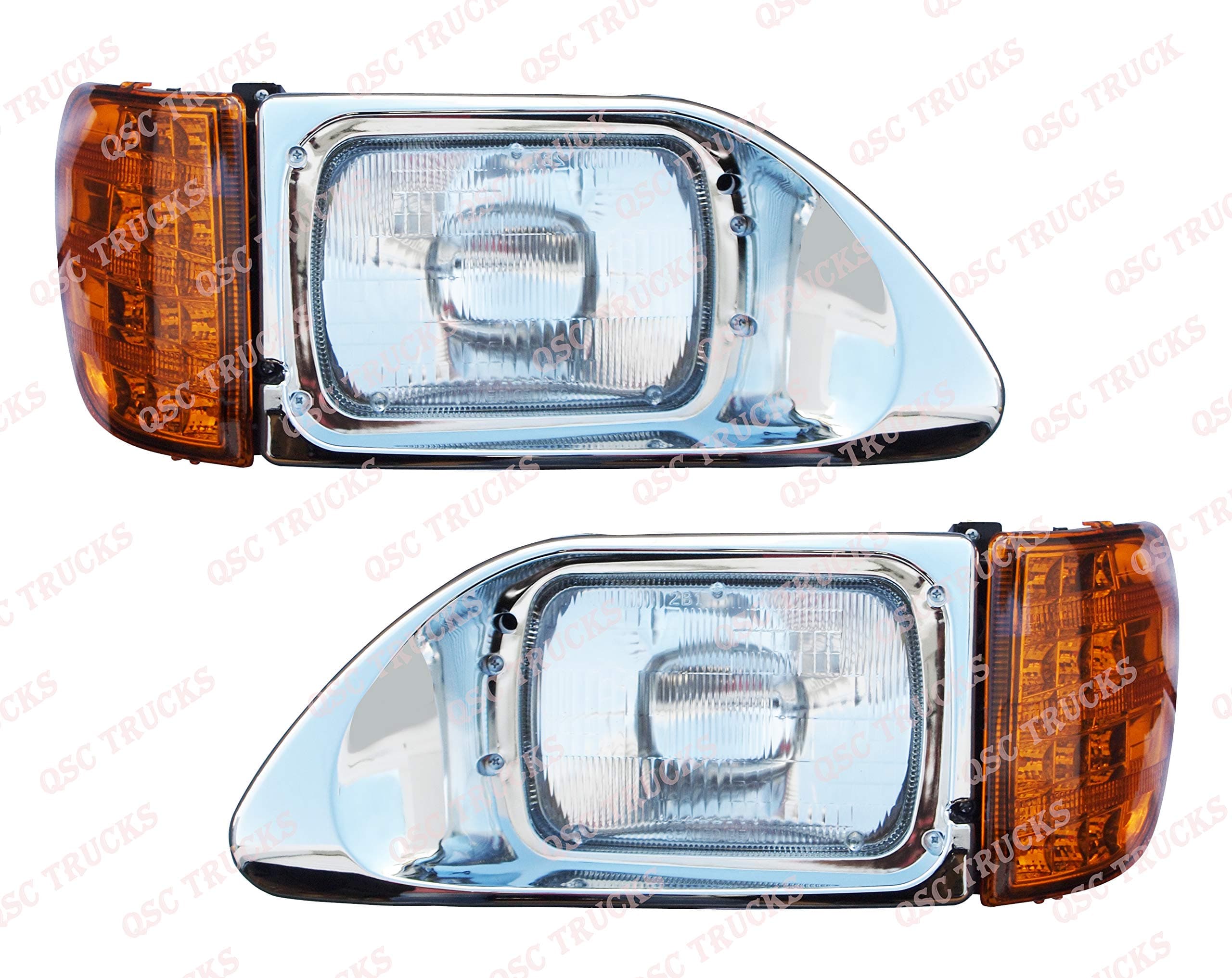 QSC Headlights Assembly Left Right Set for International Durastar 9200 9400 5900