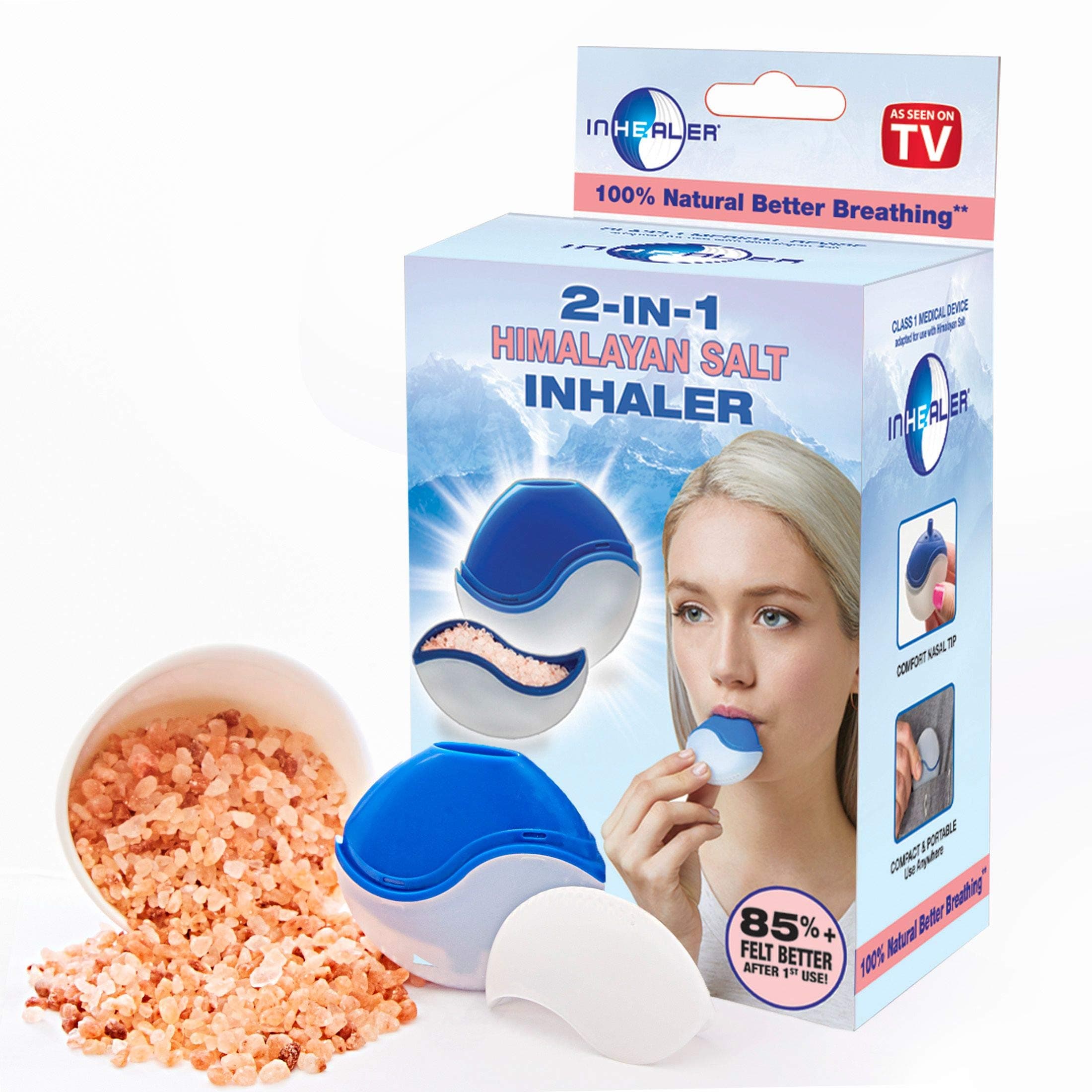 InHealer Himalayan Salt Inhaler - Salt Breathing Therapy