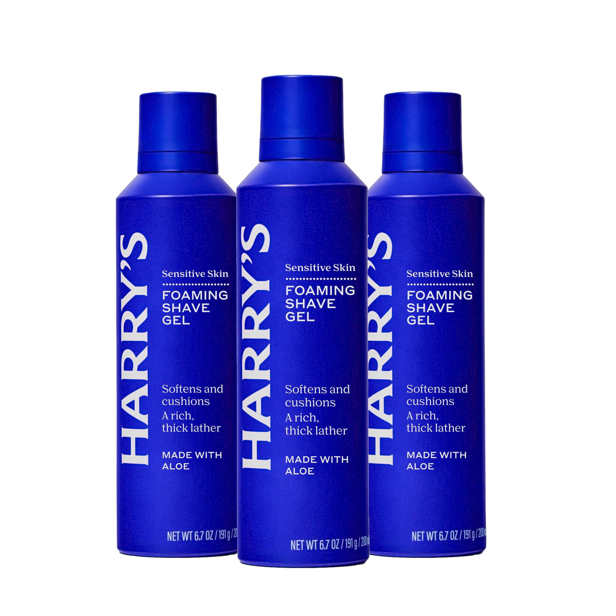 Harry's Shave Gel - Shaving Gel with an Aloe Enriched Formula - 3 pack (6.7oz)