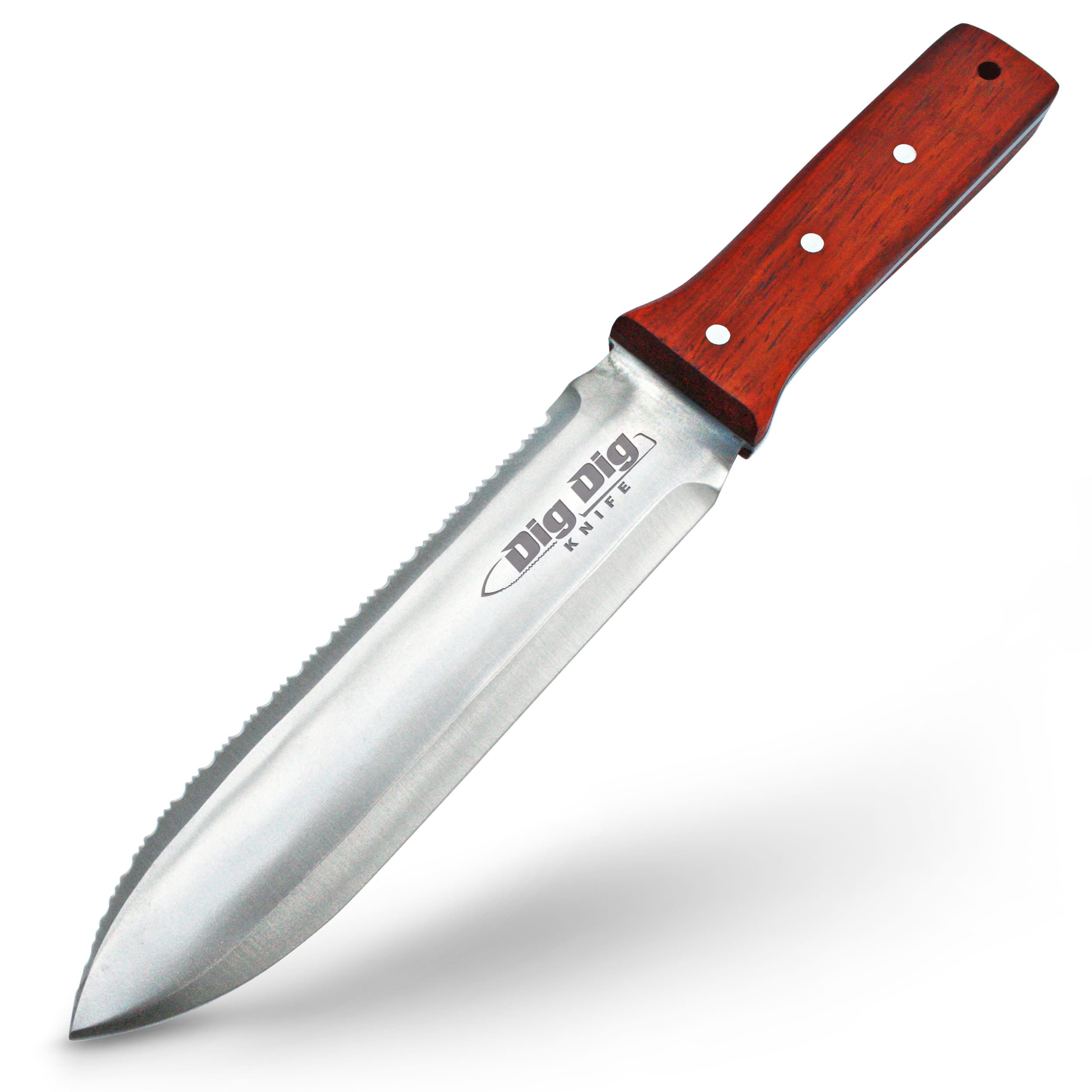 KIWITrading - Hori Hori Garden Knife - with Sheath. This Japanese Hori Hori Knife Tool Makes a Great Gardening Gift - Use as a Soil Knife for Sod or as an Ultimate Gardening Knife for Weeding