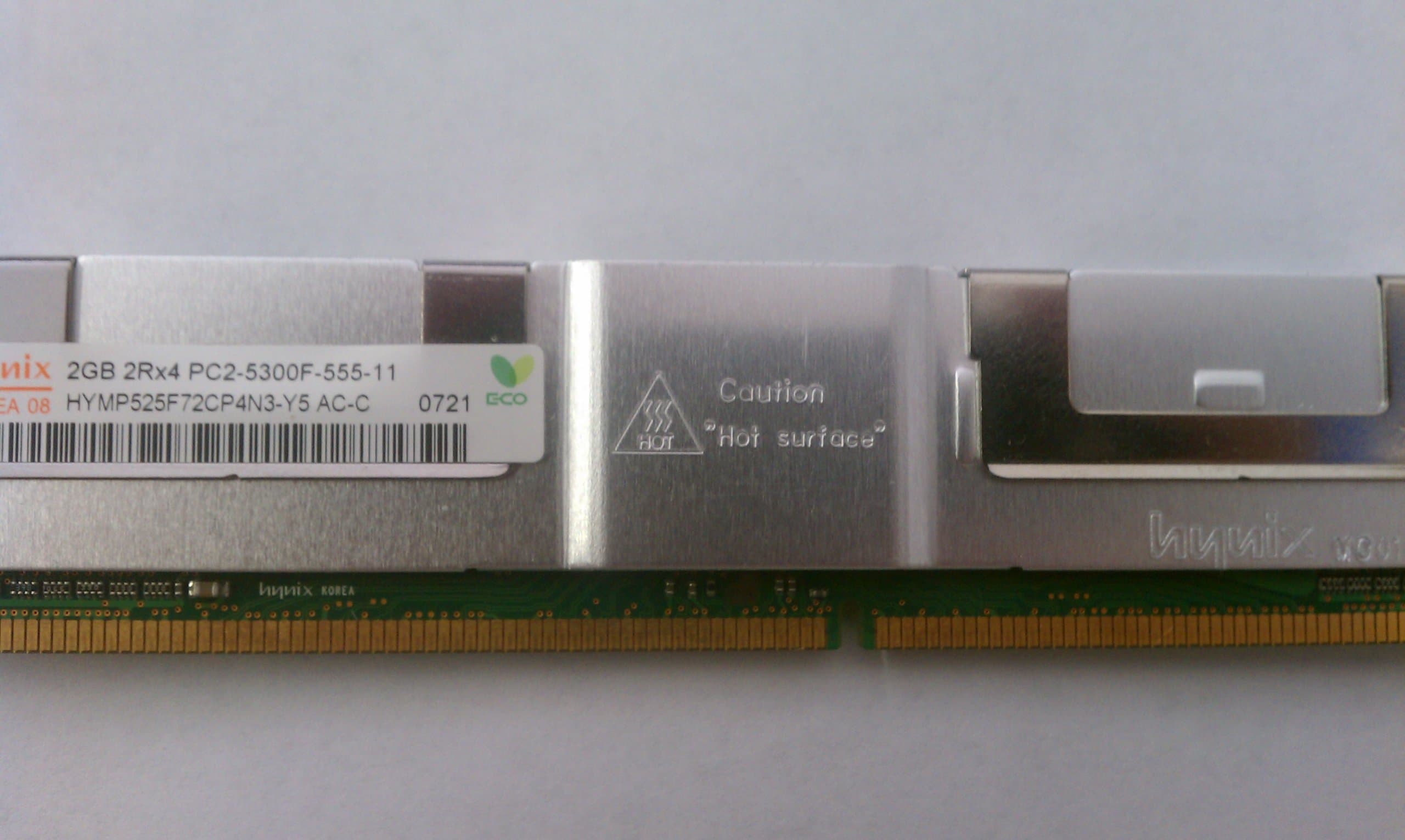 Hynix 2GB PC2-5300 DDR2 667MHz Fully Buffered ECC DIMM HYMP525F72CP4N3-Y5 Server RAM