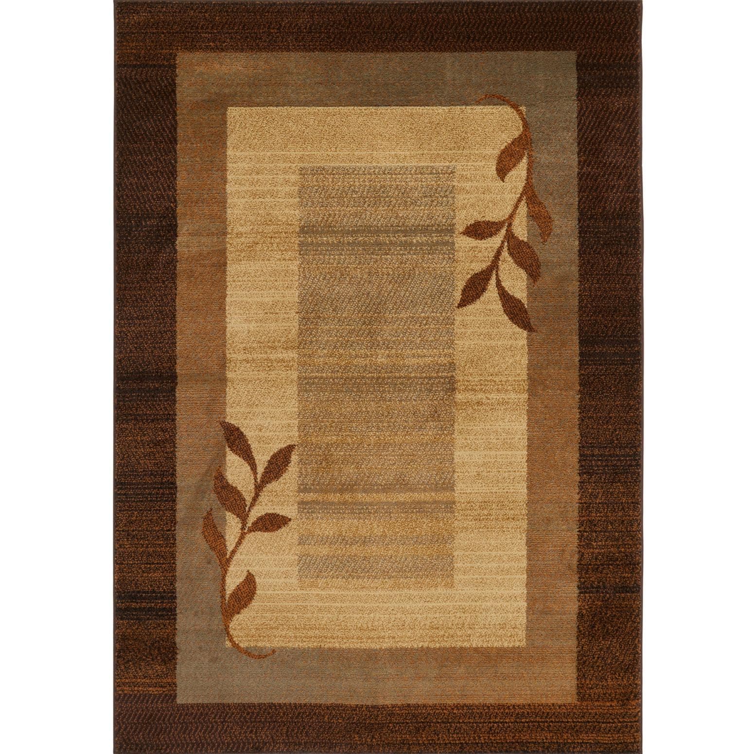 Royalty Clover Modern Area Rug, Brown Multi, 7'8"x10'4" Rectangle