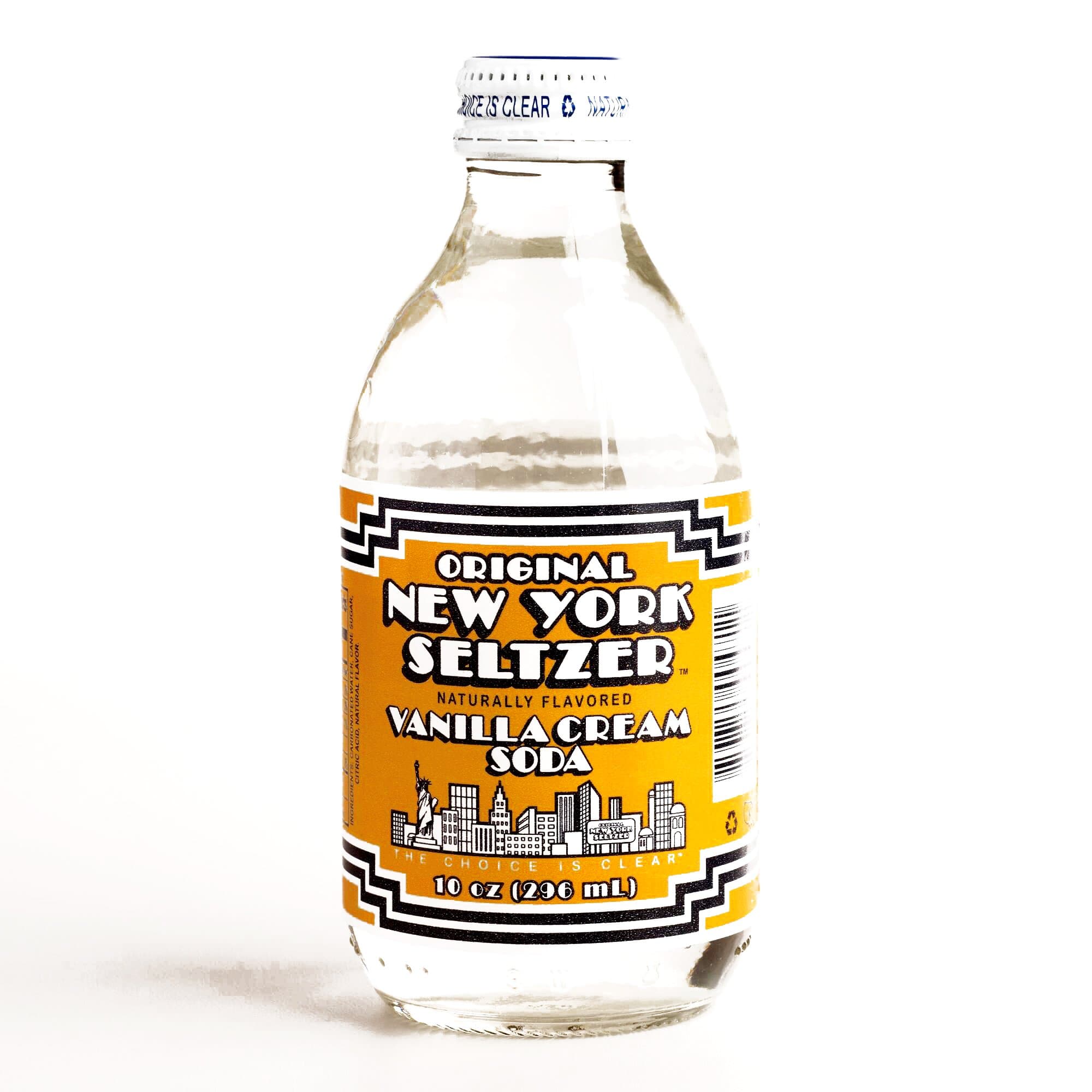 Vanilla Cream Original New York Seltzer 10 oz each (6 Items Per Order)