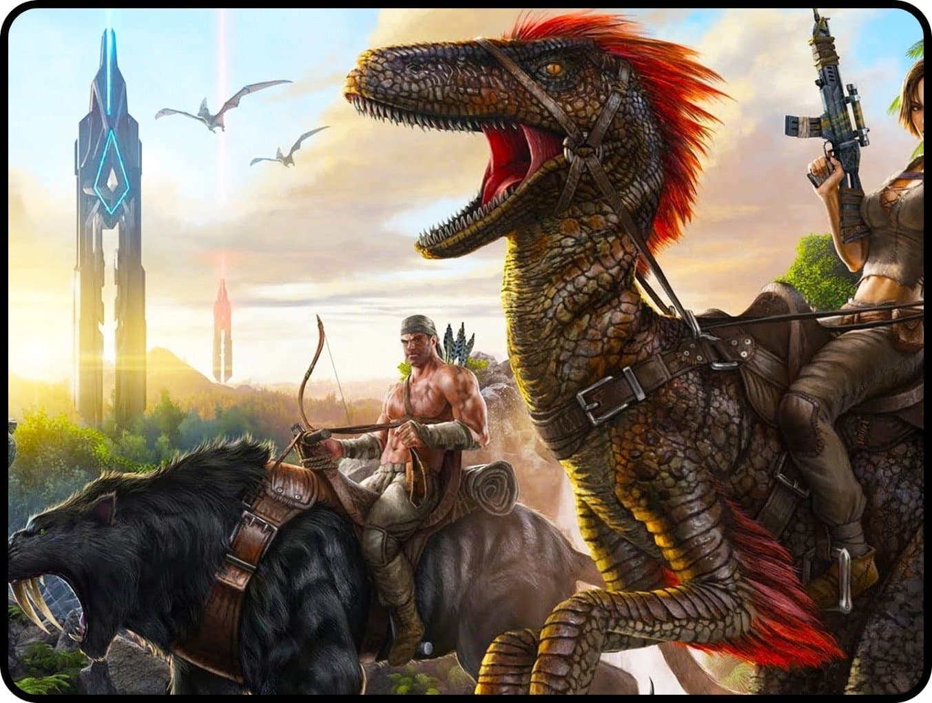 Personalized Customized Non-Slip Mousepad 300x250x3mm(11.80x9.84x0.12inch)- ARK: Survival Evolved Gaming Mouse Pad