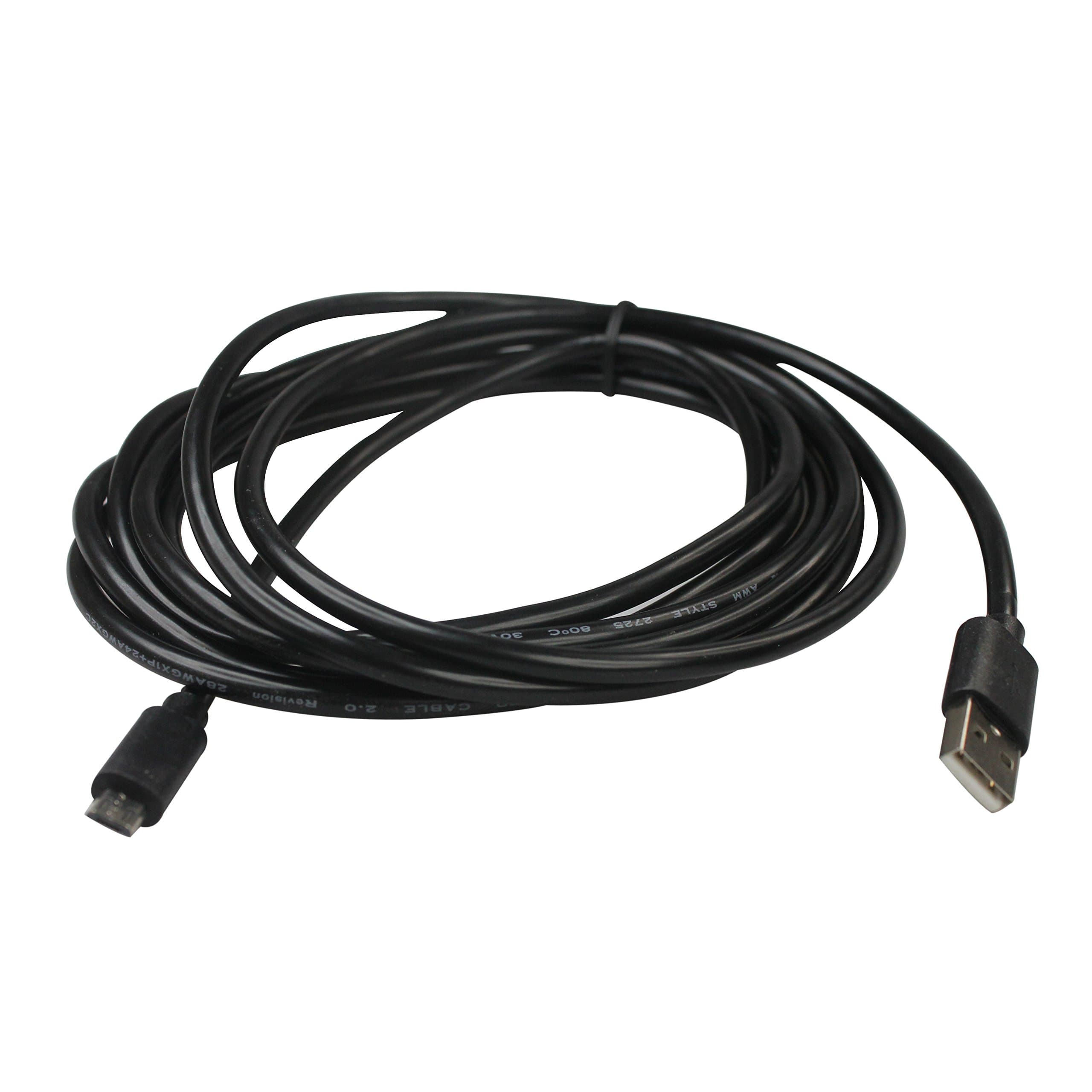 Teckology 10FT/3M Micro USB Cable Extra Long Hi-Speed Heavy SYNC Cord Data Charger Fast Powerline Universal for Samsung and 99% Android SmartPhone Black