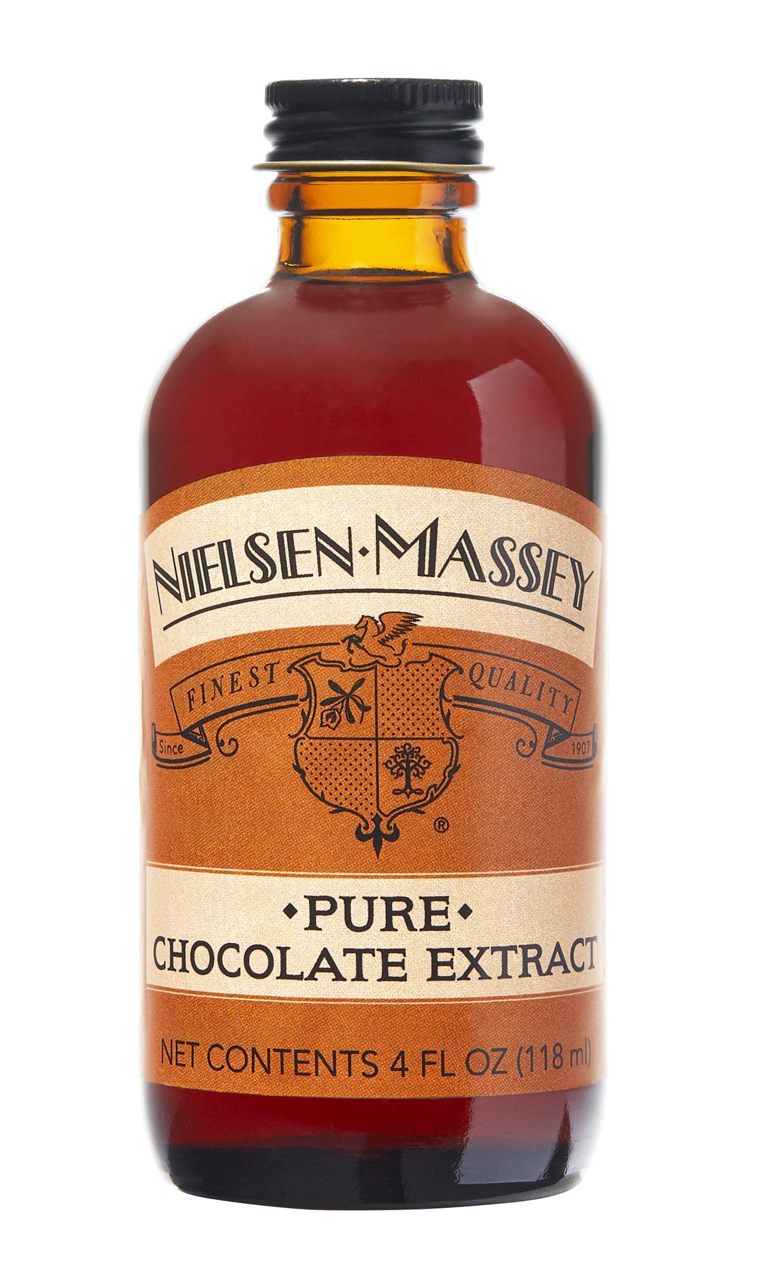 Nielsen-Massey Pure Chocolate Extract for Baking and Cooking, 4 Ounce Bottle