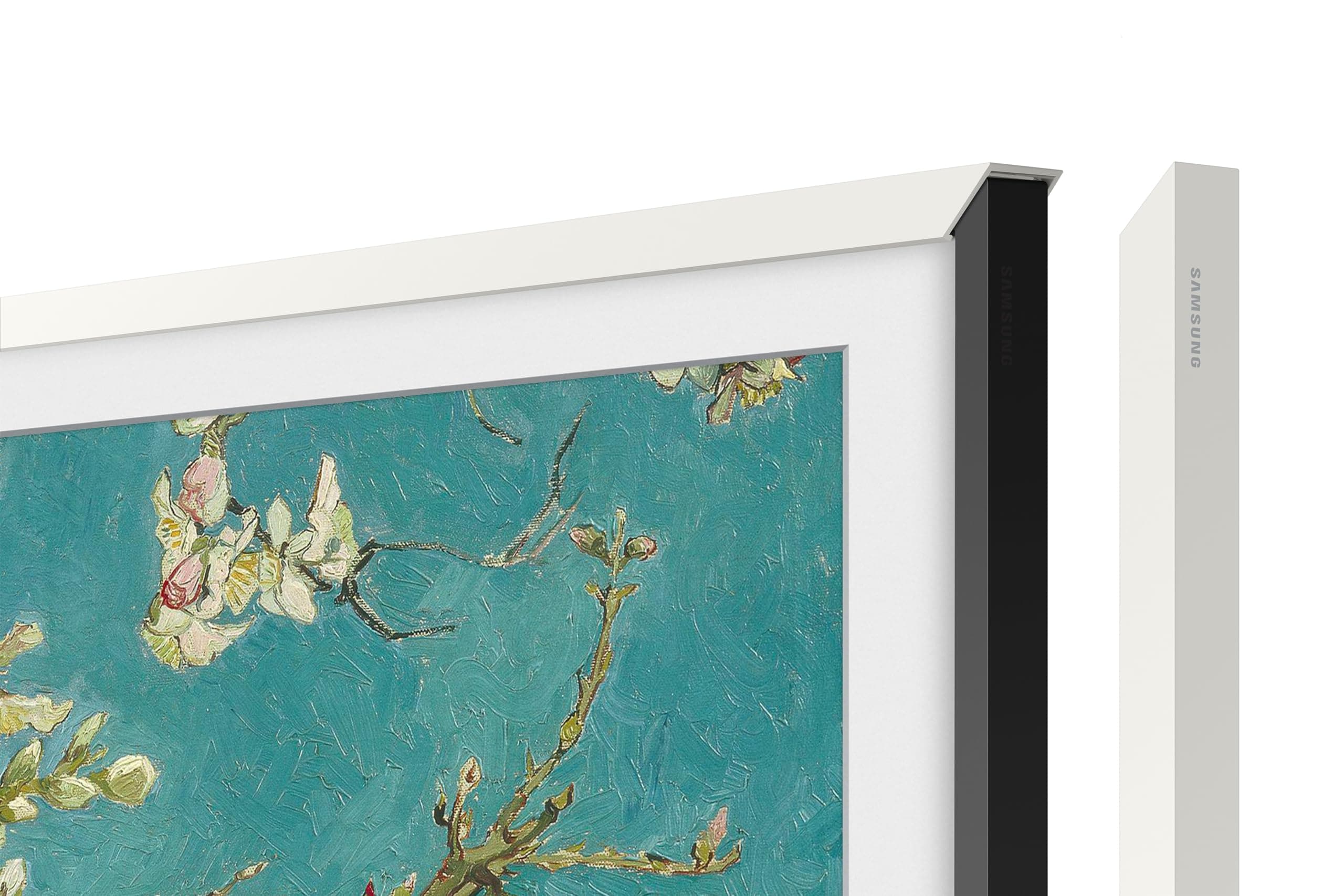 SAMSUNG 85 Inch Frame Customizable Bezel for TV Magnetic Mount to Match TV Decor Design and Color Interchangeable Modern White VG-SCFA85WTBZA 2021