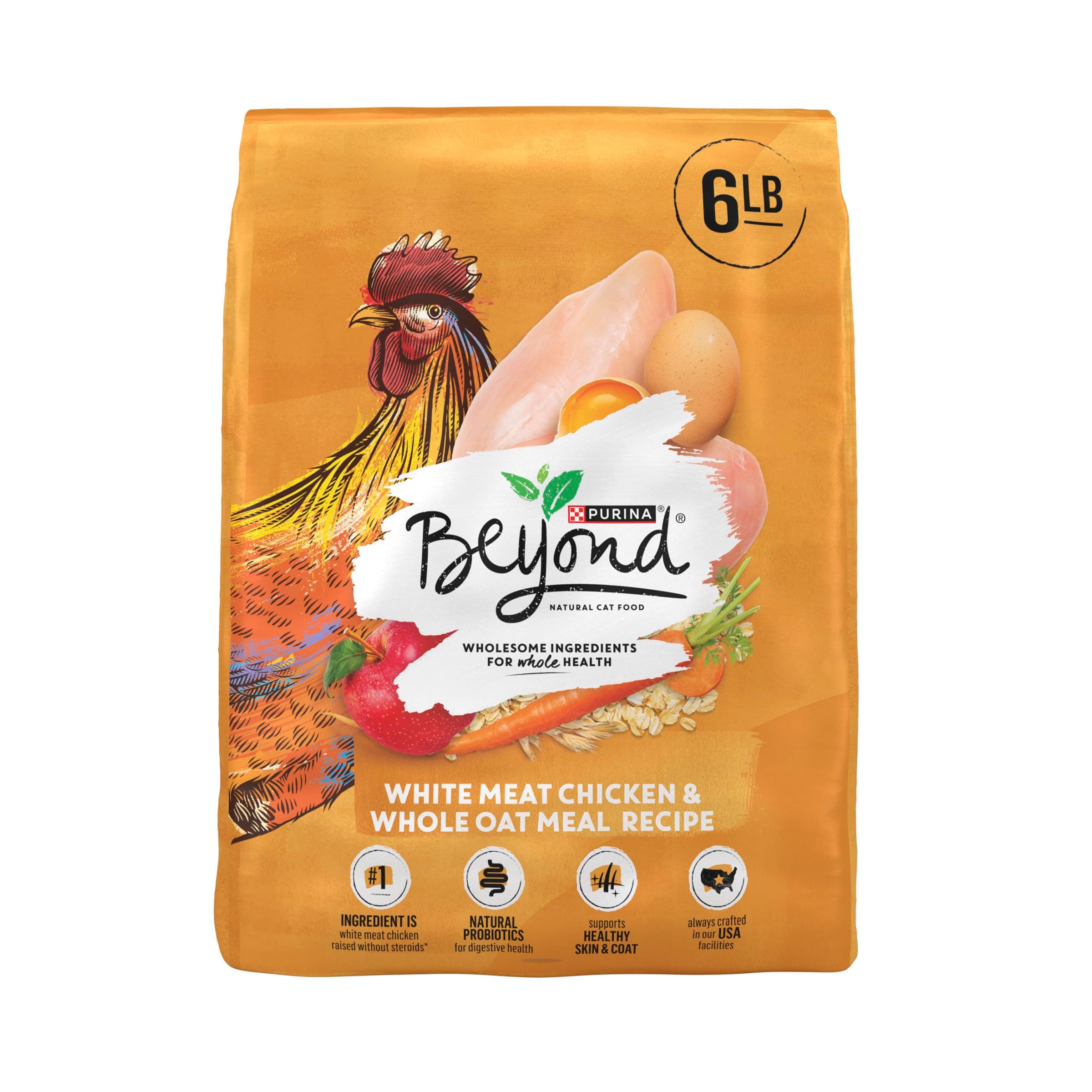 Beyond Purina Natural Limited Ingredient Dry Cat Food, Simply White Meat Chicken & Whole Oat Meal Recipe - 6 lb. Bag