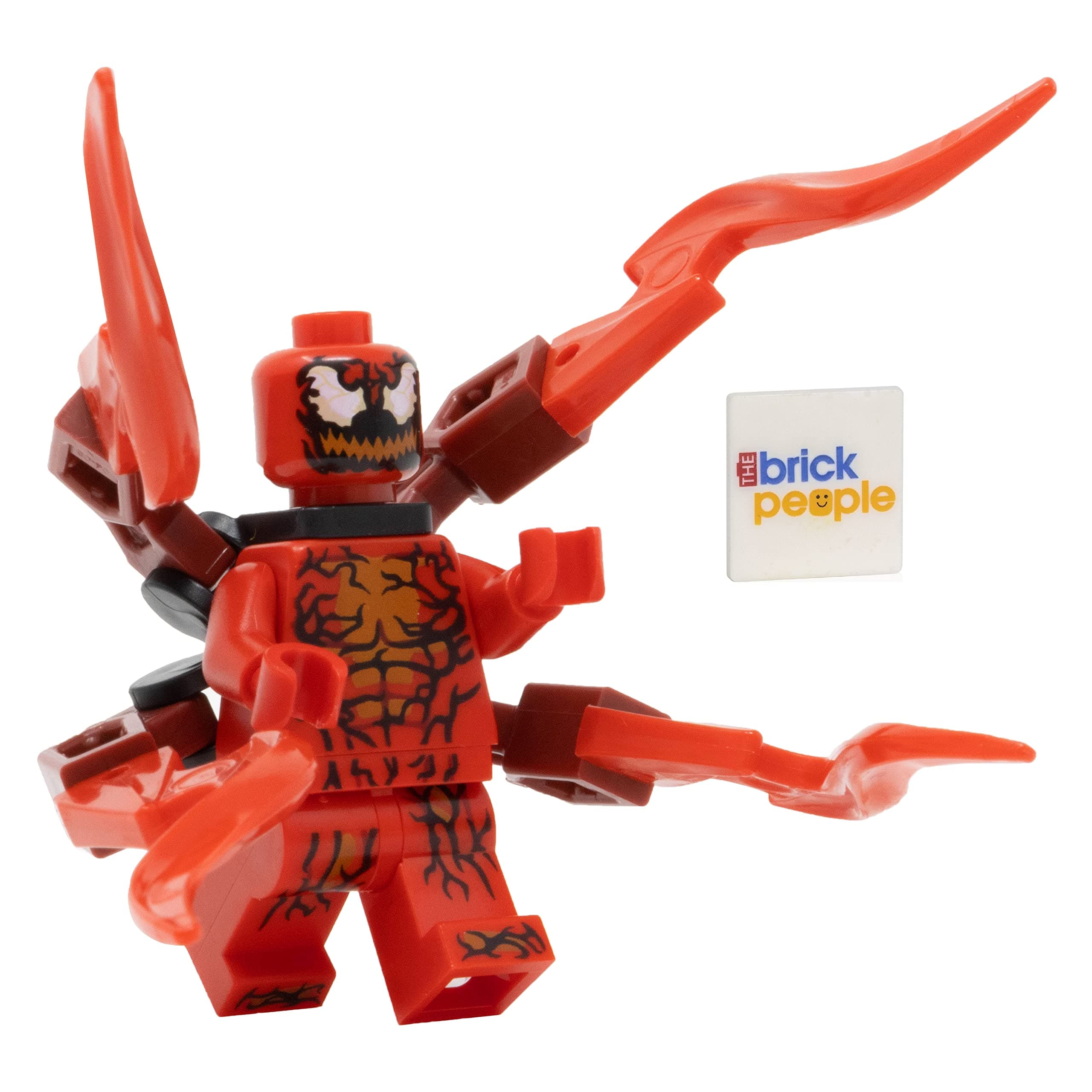 Superheroes: Carnage Minifigure with Appendages and Red Cape