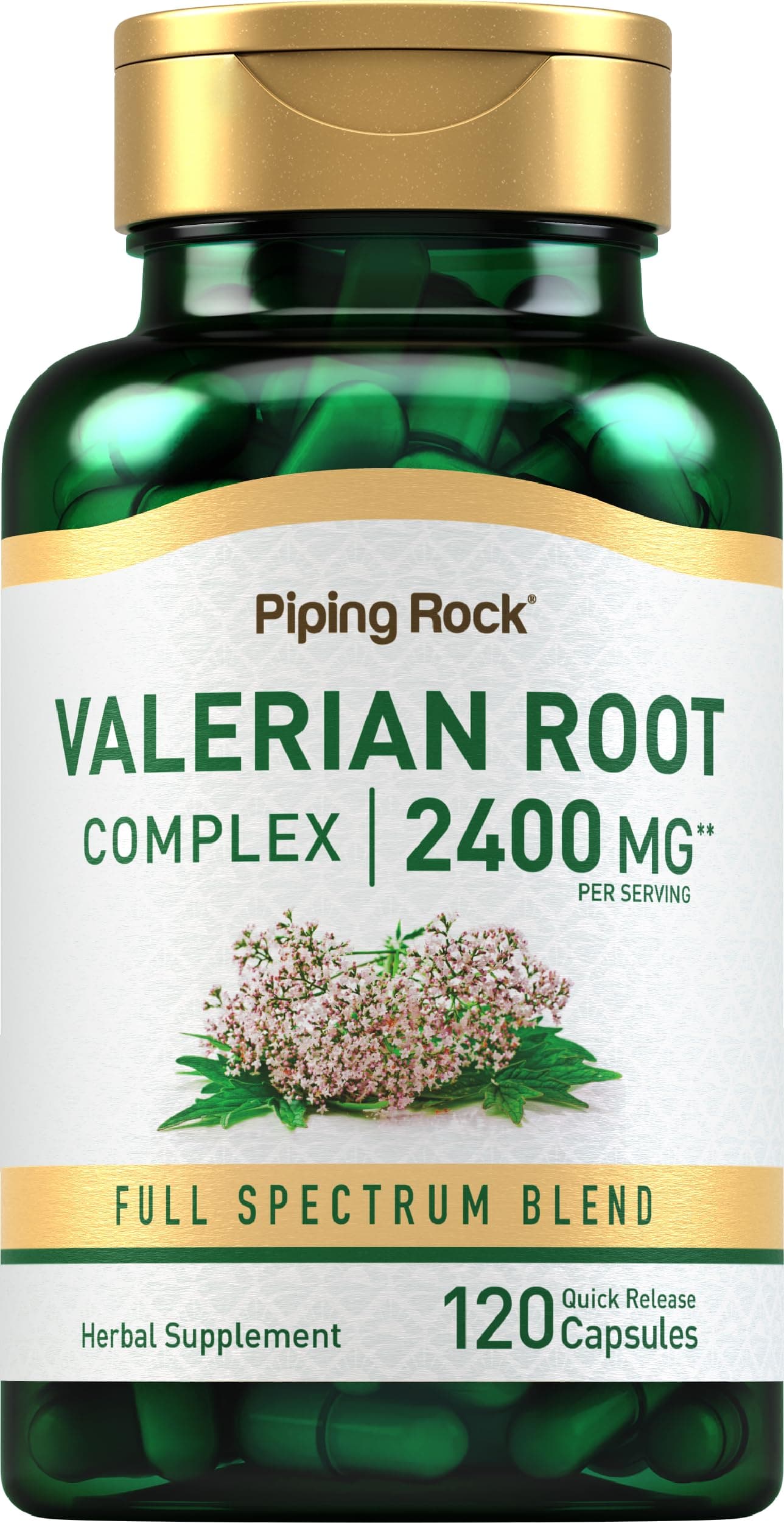 Valerian Root Capsules | 120 Count | Extract Supplement | Herbal Blend | Non-GMO, Gluten Free