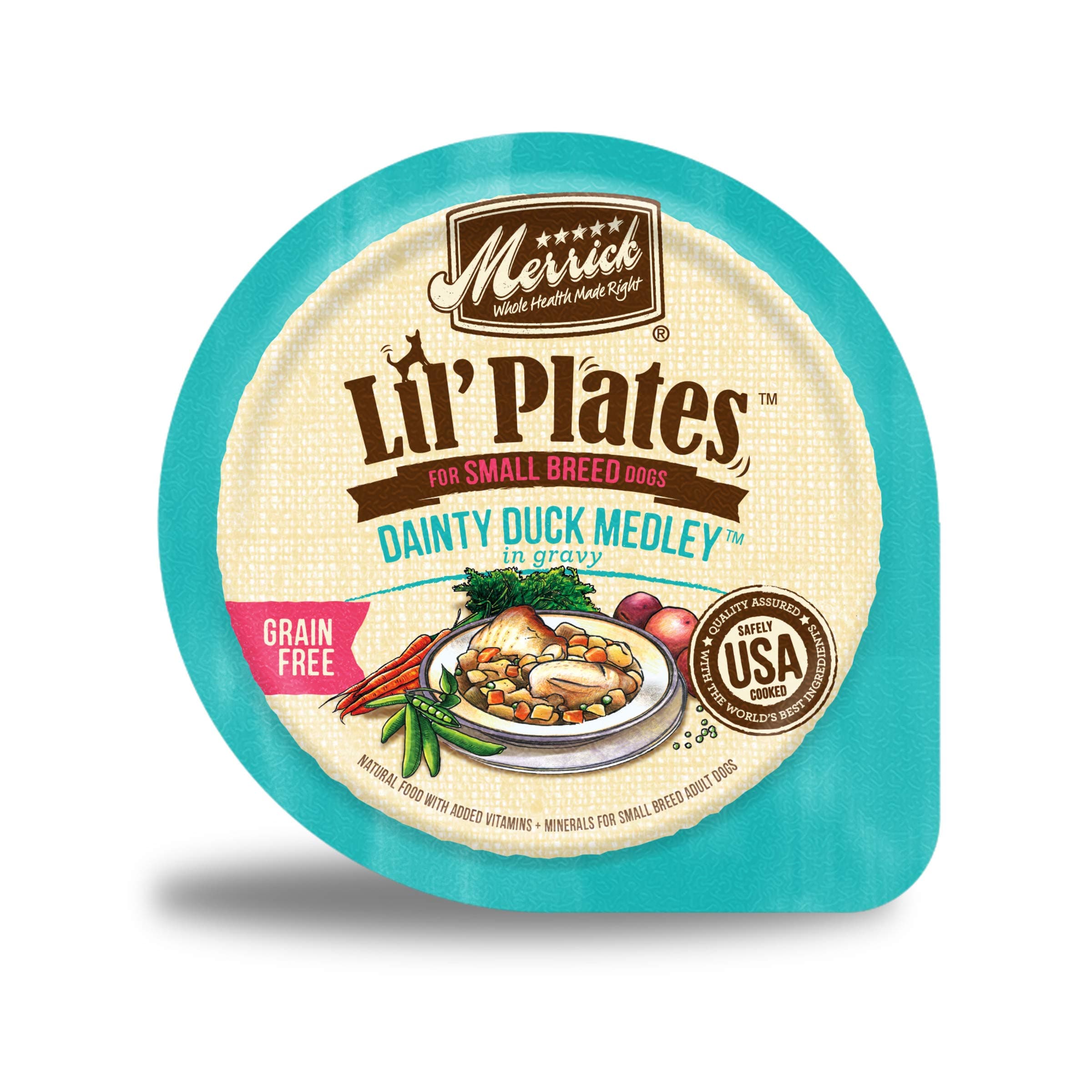 Merrick Lil' Plates Grain Free Tiny Thanksgiving Day Dinner (Pack of 12), 3.5oz