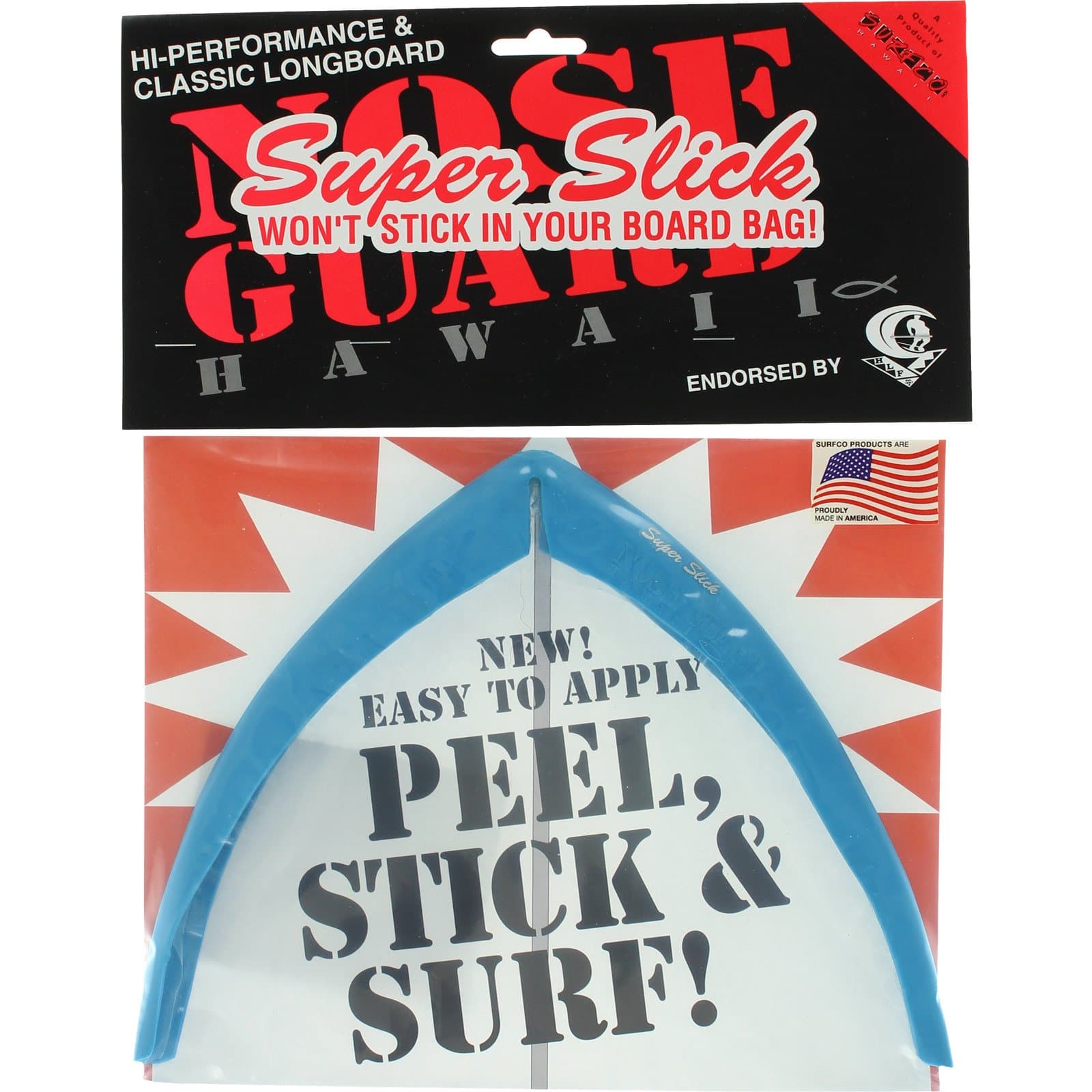 Hawaii Shortboard Super Slick Blue Nose Guard Kit